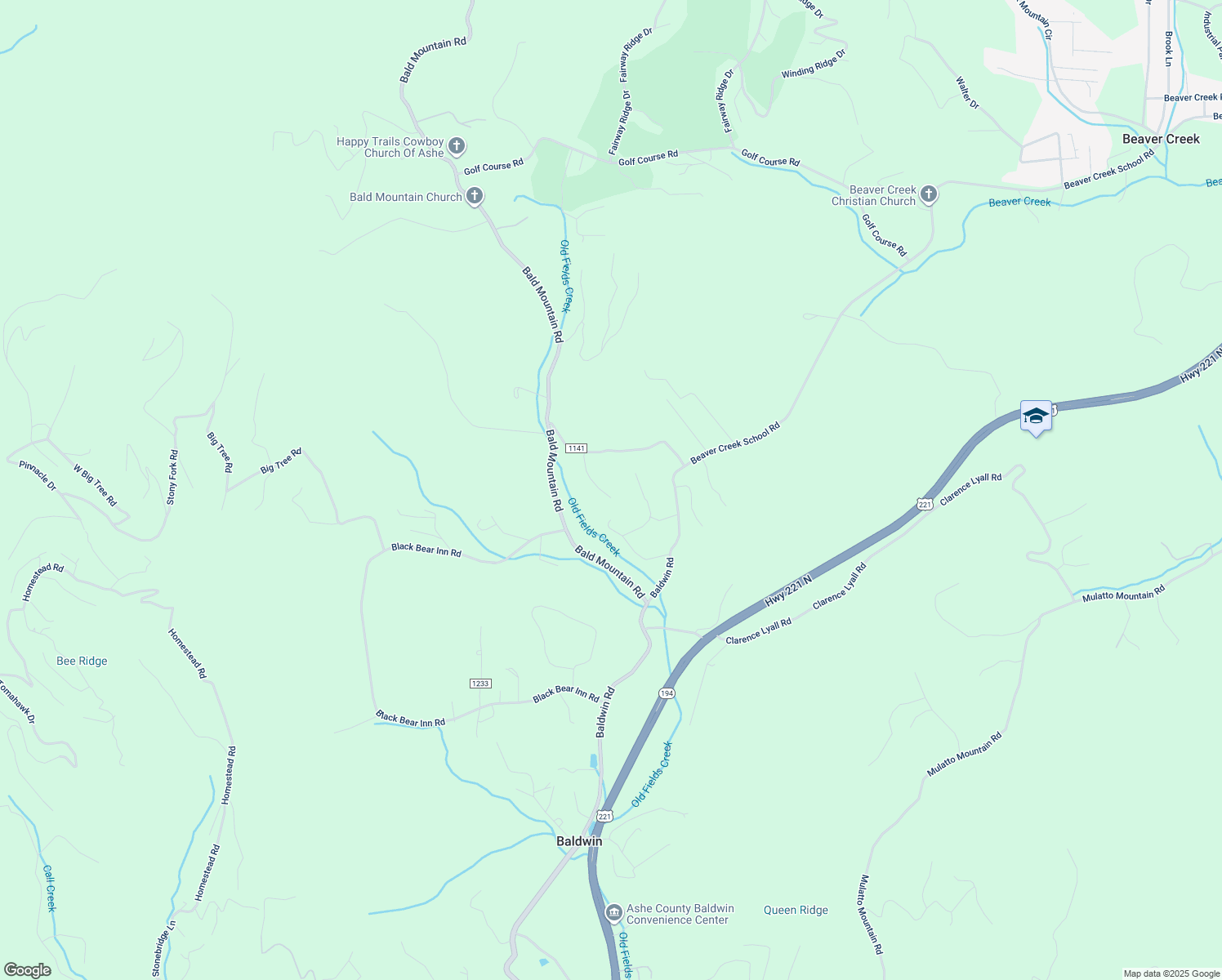 map of restaurants, bars, coffee shops, grocery stores, and more near 261 Beau Drive in West Jefferson