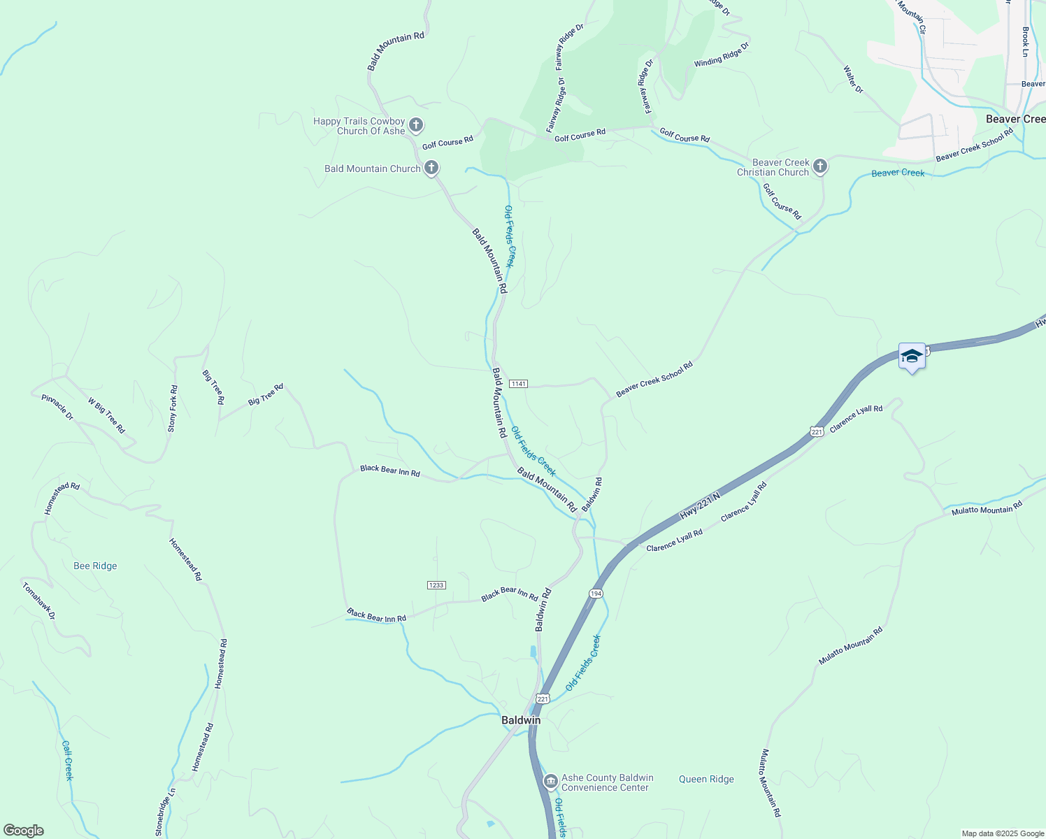 map of restaurants, bars, coffee shops, grocery stores, and more near 196 Beau Drive in West Jefferson