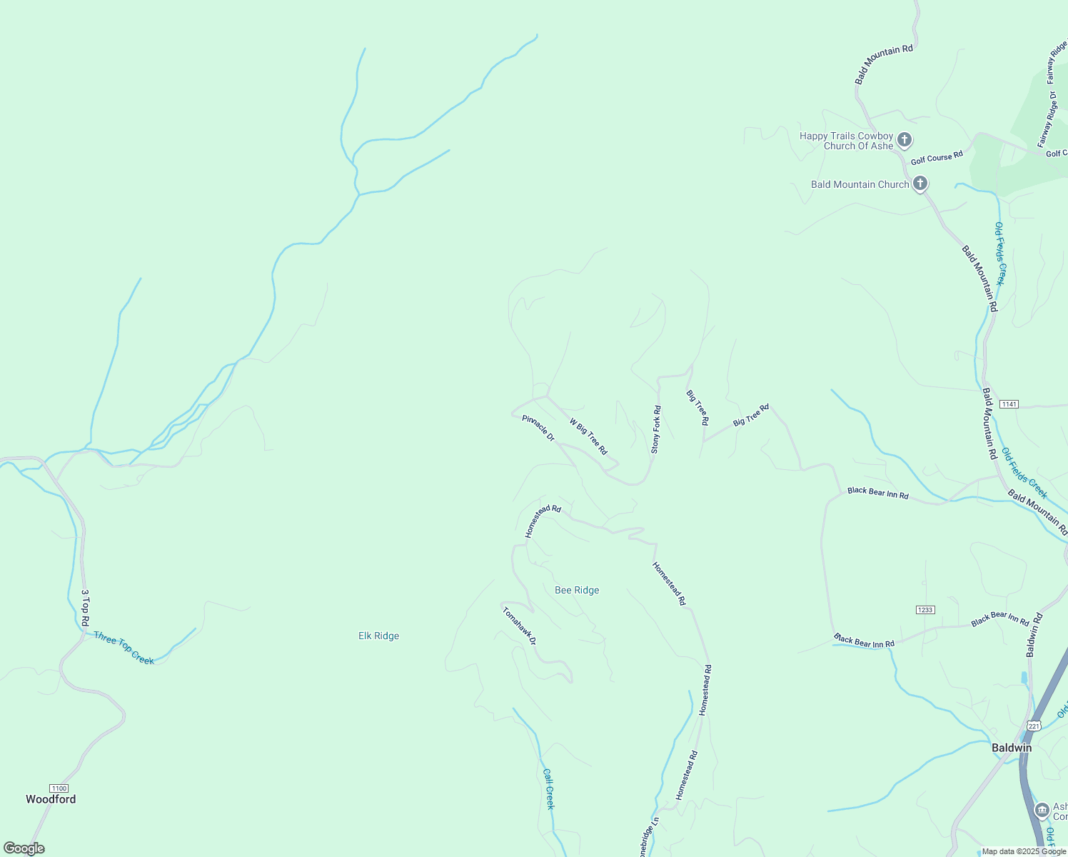 map of restaurants, bars, coffee shops, grocery stores, and more near 385 Pinnacle Drive in Boone