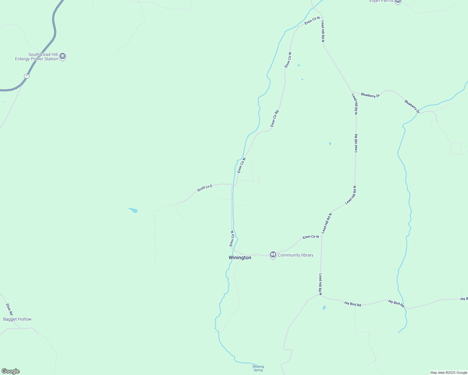 map of restaurants, bars, coffee shops, grocery stores, and more near 11000 Enon Circle North in Lead Hill