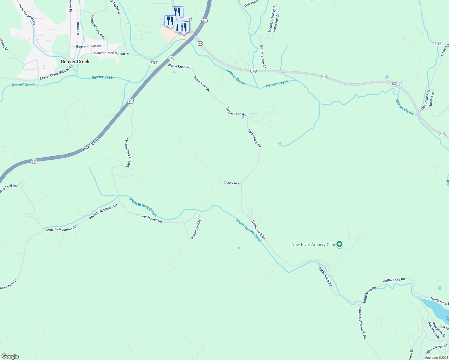 map of restaurants, bars, coffee shops, grocery stores, and more near 234 Cherry Avenue in West Jefferson