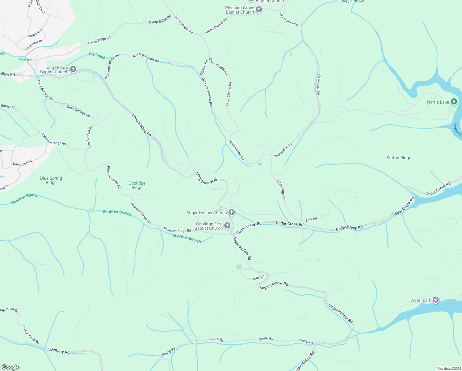 map of restaurants, bars, coffee shops, grocery stores, and more near 137 Coolidge Road in LaFollette