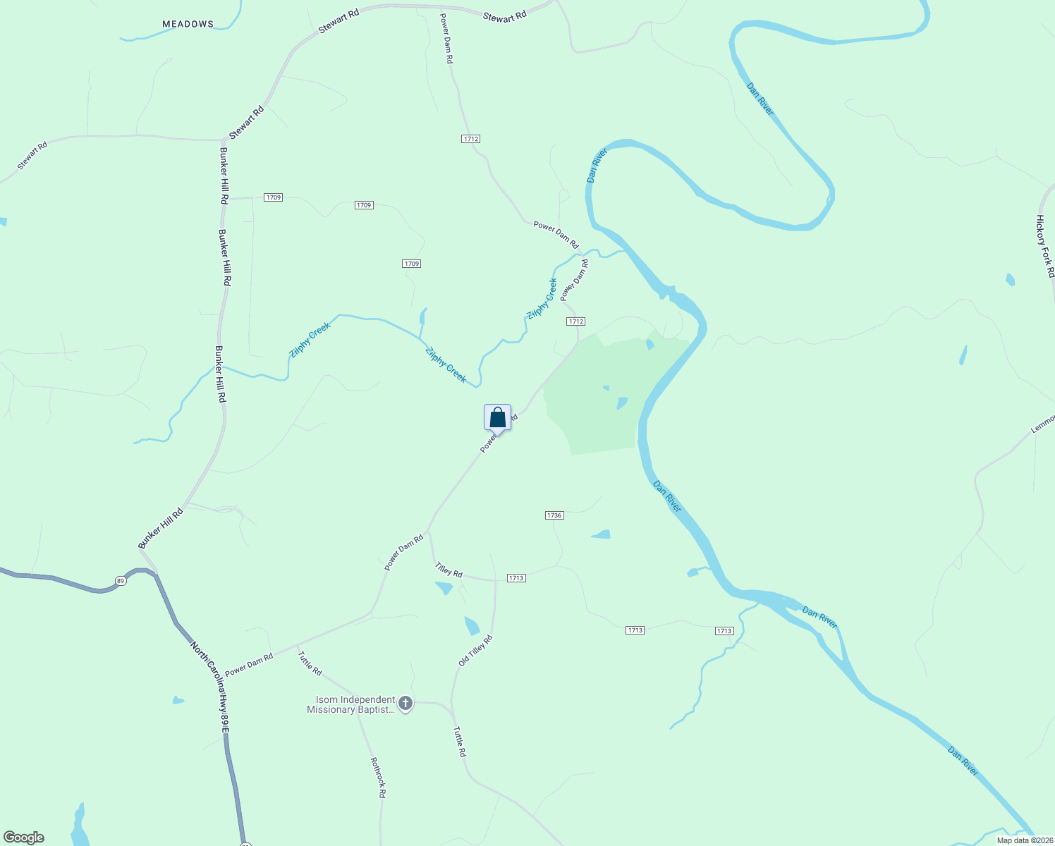 map of restaurants, bars, coffee shops, grocery stores, and more near 1696 Power Dam Road in Walnut Cove