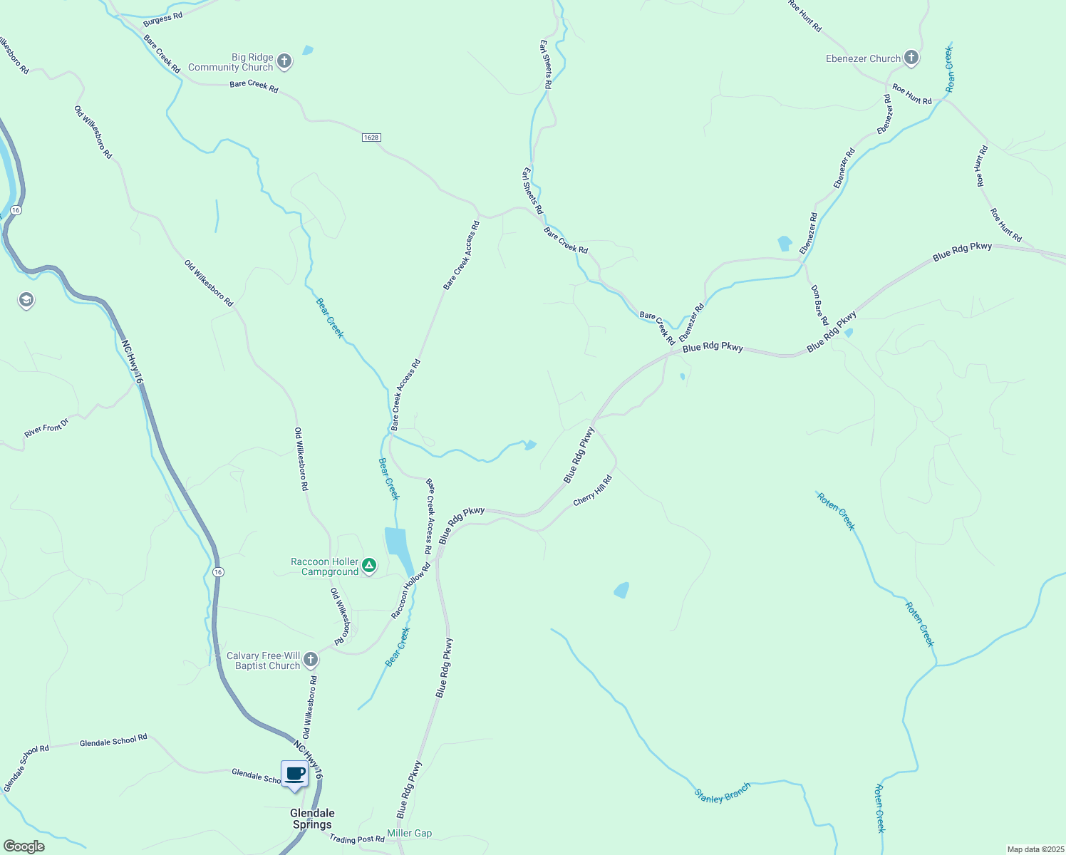 map of restaurants, bars, coffee shops, grocery stores, and more near 880 Oaktree Lane in Jefferson