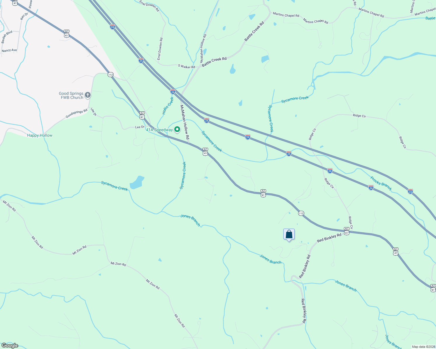 map of restaurants, bars, coffee shops, grocery stores, and more near 5959 Highway 41 A in Cheatham County