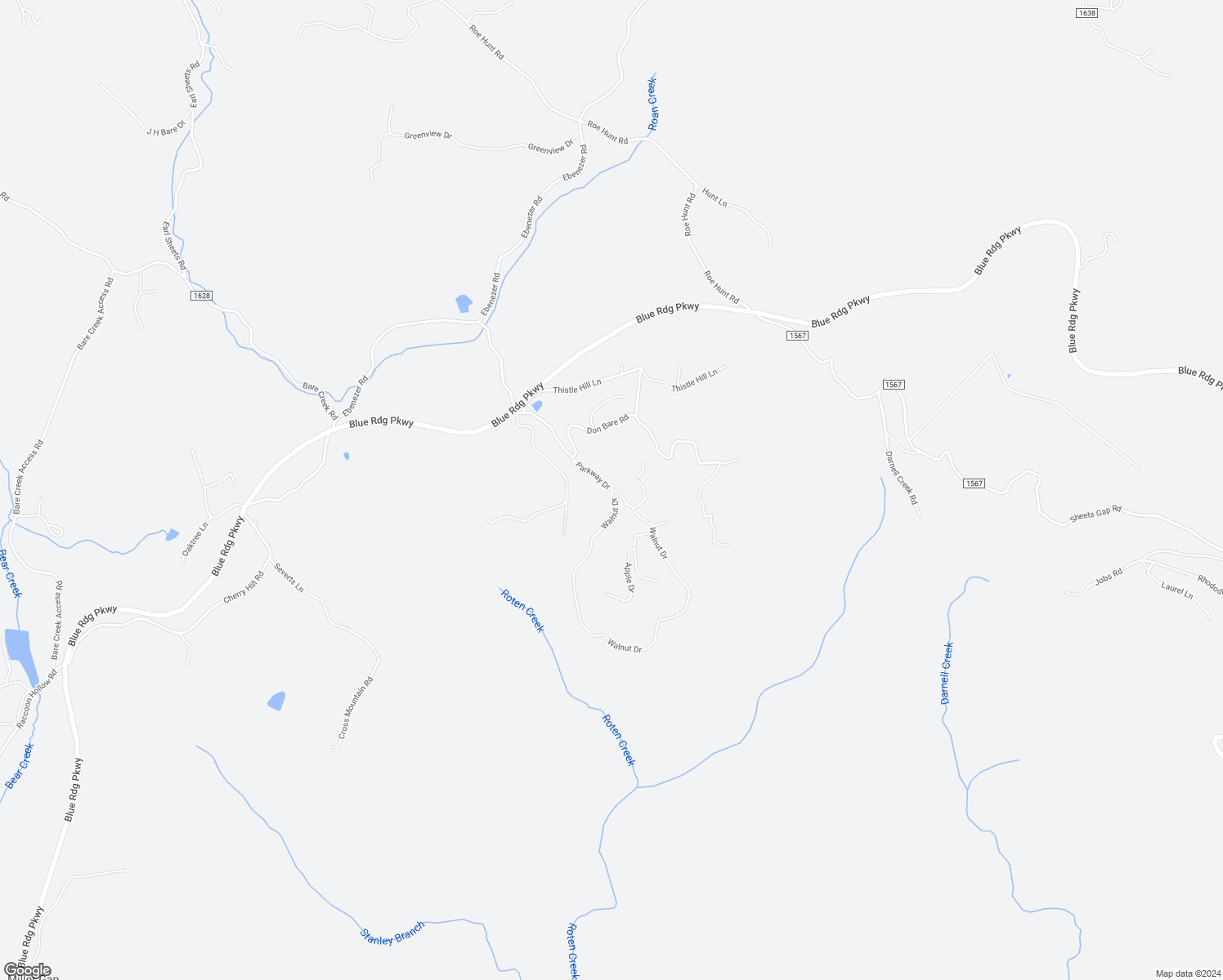 map of restaurants, bars, coffee shops, grocery stores, and more near Yadkin River Greenway - Jefferson Turnpike Trail in North Wilkesboro