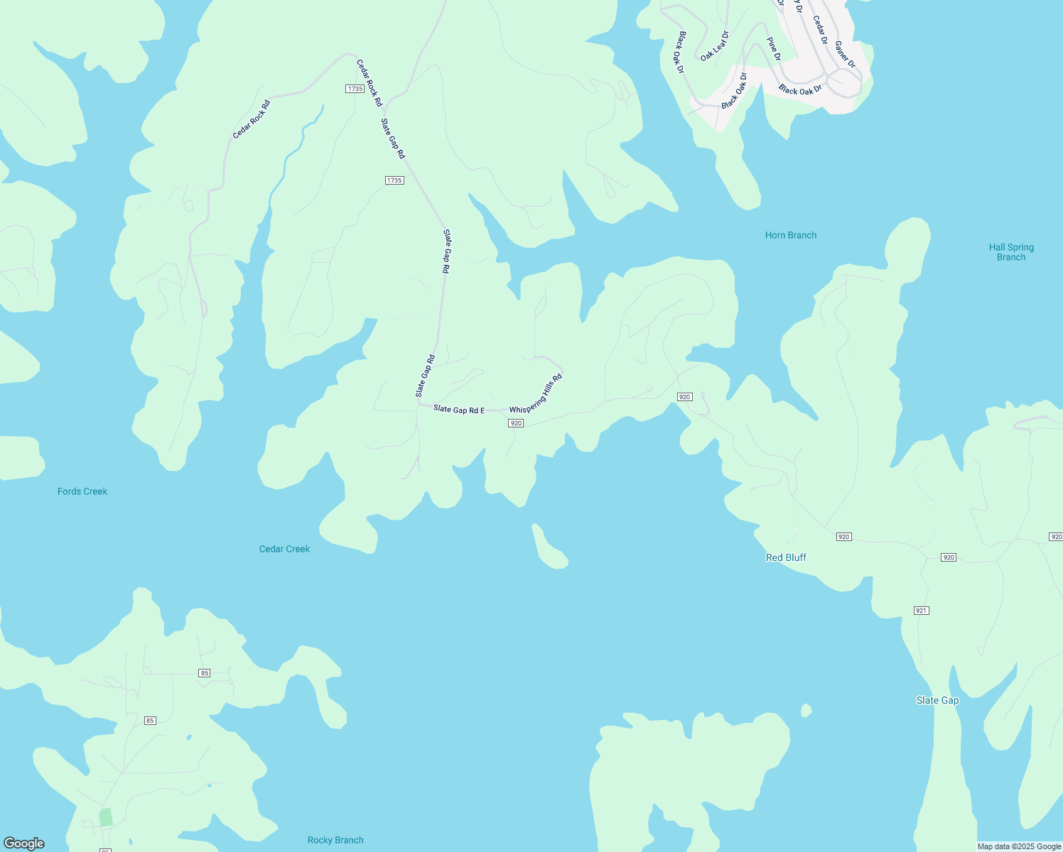 map of restaurants, bars, coffee shops, grocery stores, and more near 20596 Slate Gap Road East in Garfield