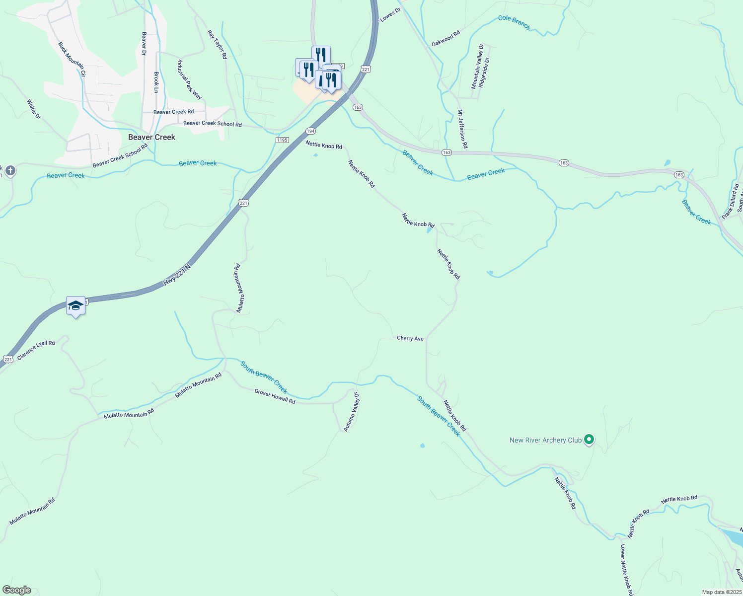 map of restaurants, bars, coffee shops, grocery stores, and more near 440 Cherry Avenue in West Jefferson