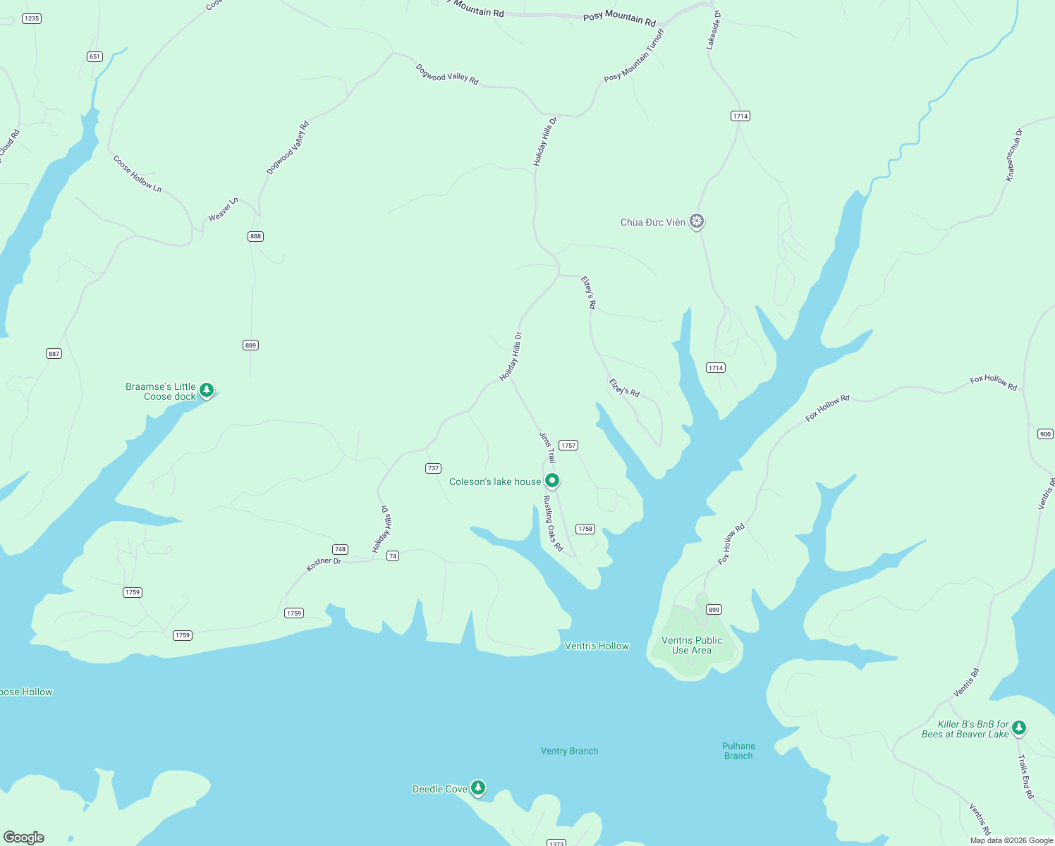 map of restaurants, bars, coffee shops, grocery stores, and more near 10305 Jims Trail in Rogers