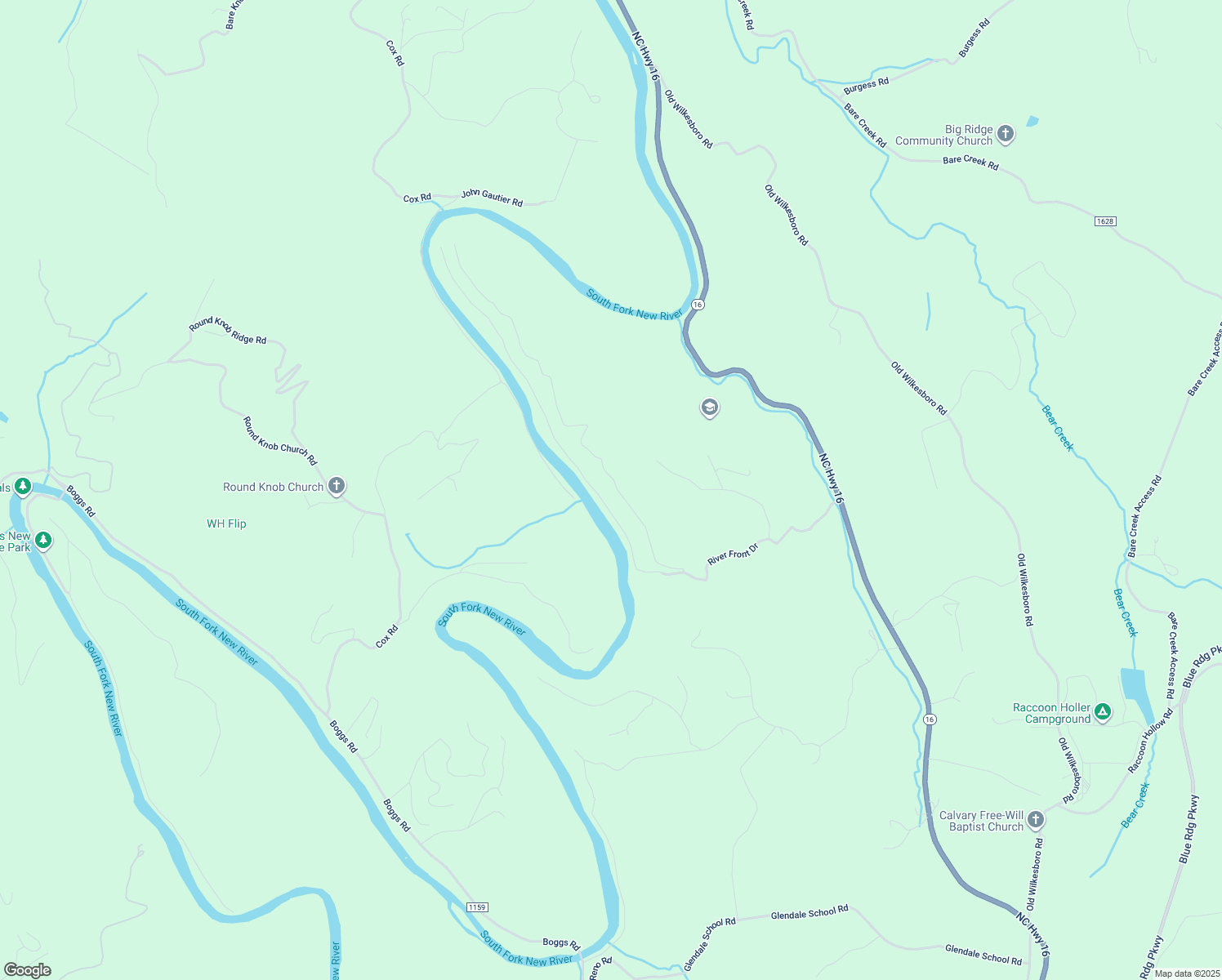 map of restaurants, bars, coffee shops, grocery stores, and more near 469 River Front Ridge Drive in Jefferson