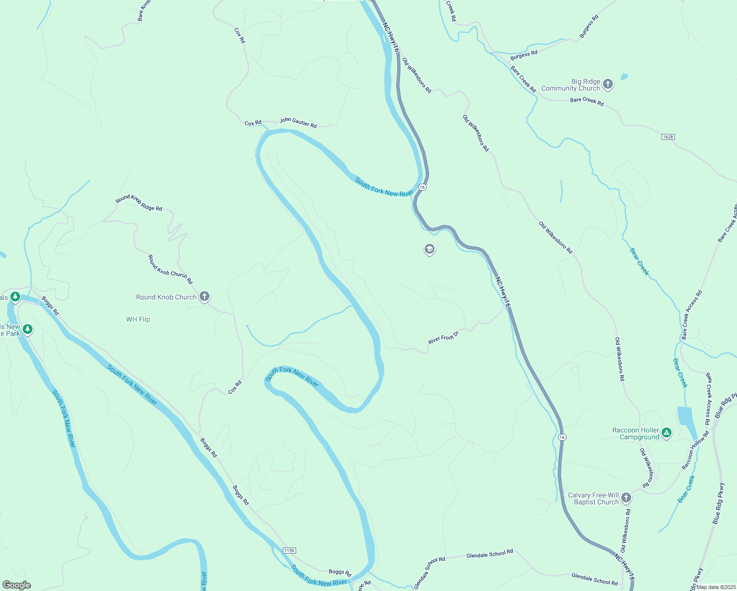 map of restaurants, bars, coffee shops, grocery stores, and more near 483 River Front Ridge Drive in Jefferson