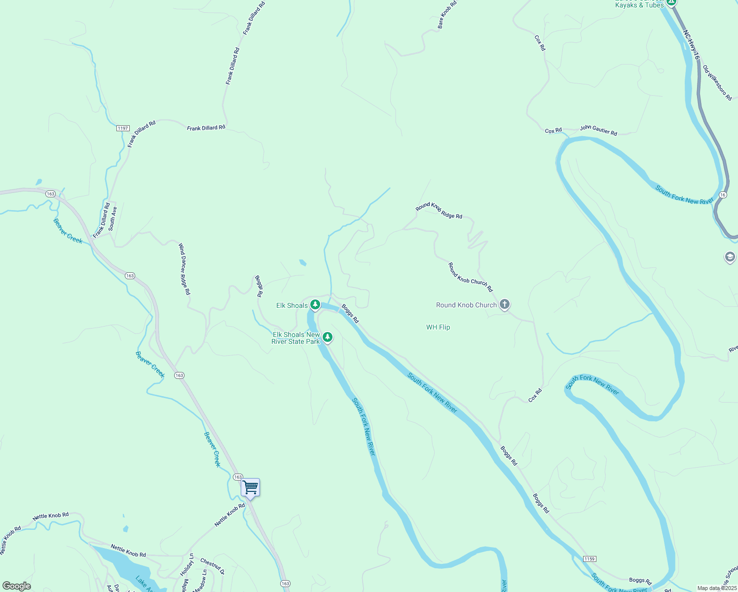 map of restaurants, bars, coffee shops, grocery stores, and more near 214 Lost Trail in West Jefferson