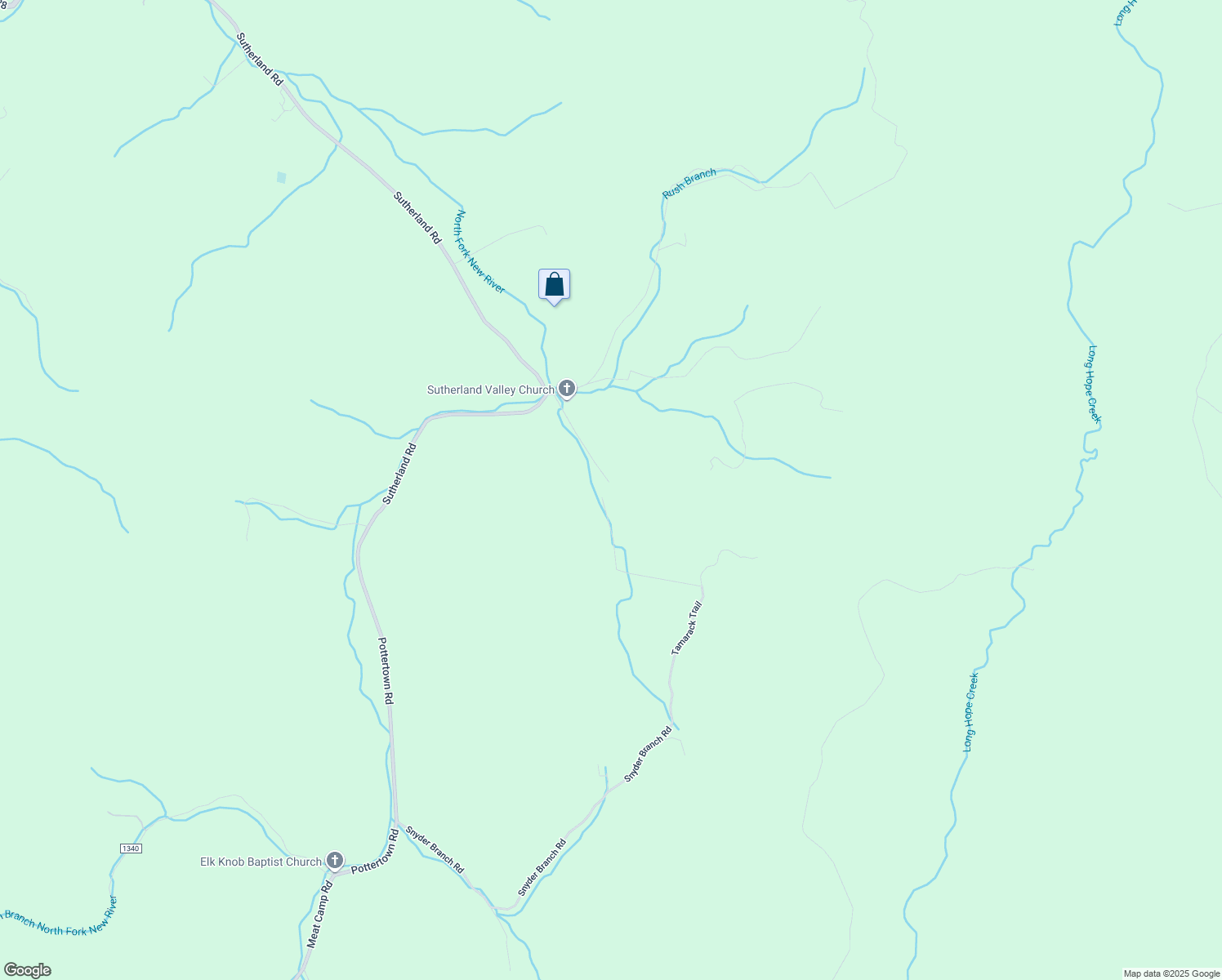 map of restaurants, bars, coffee shops, grocery stores, and more near 333 Shelton Hollow Road in Creston