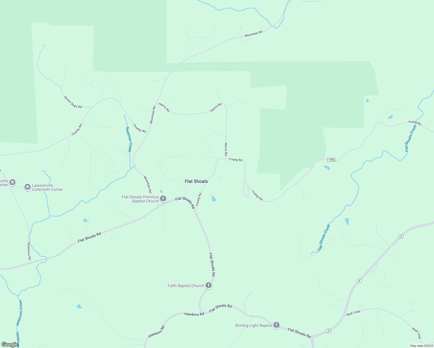 map of restaurants, bars, coffee shops, grocery stores, and more near 1025 Geneva Lane in Walnut Cove