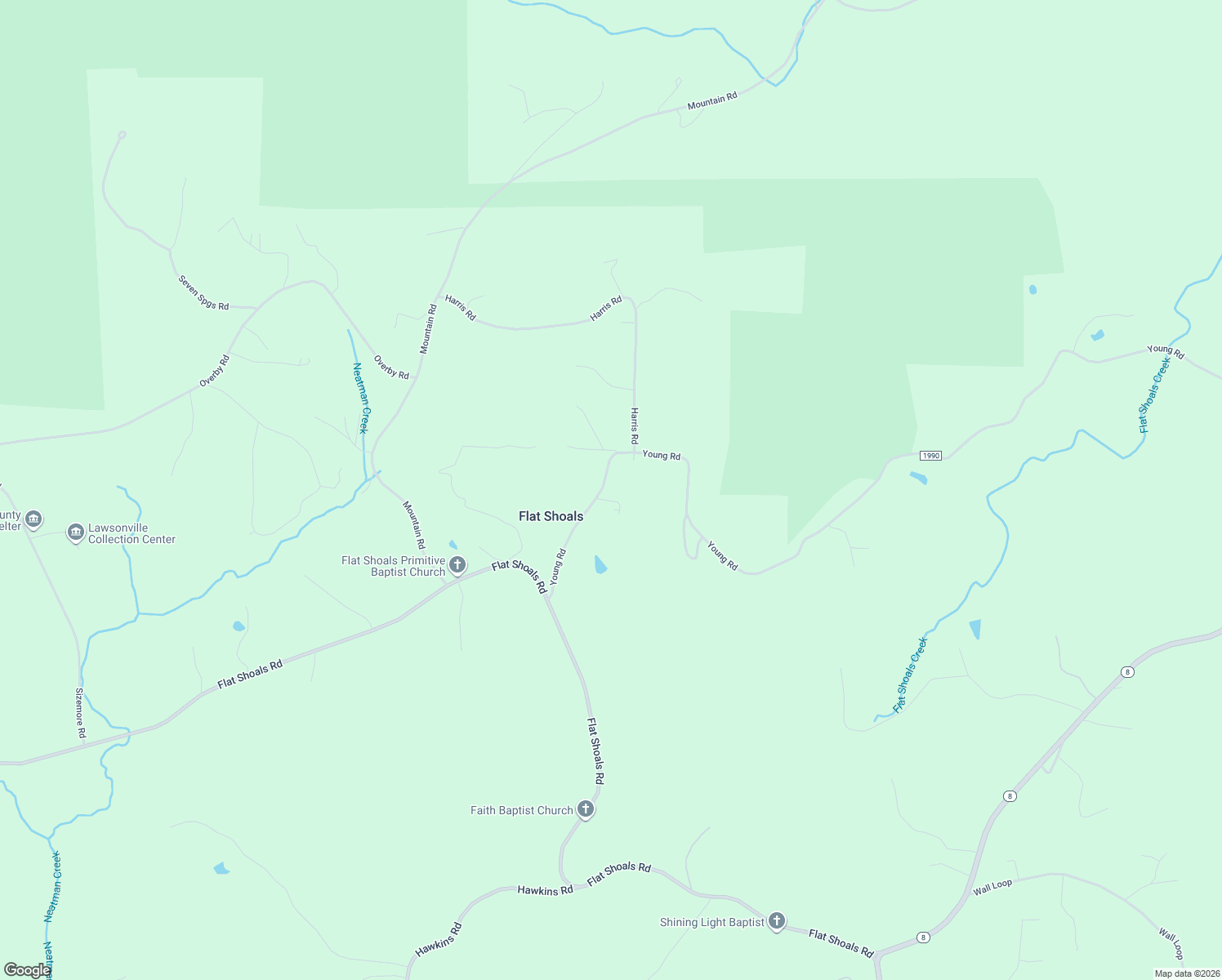 map of restaurants, bars, coffee shops, grocery stores, and more near 1025 Geneva Lane in Walnut Cove