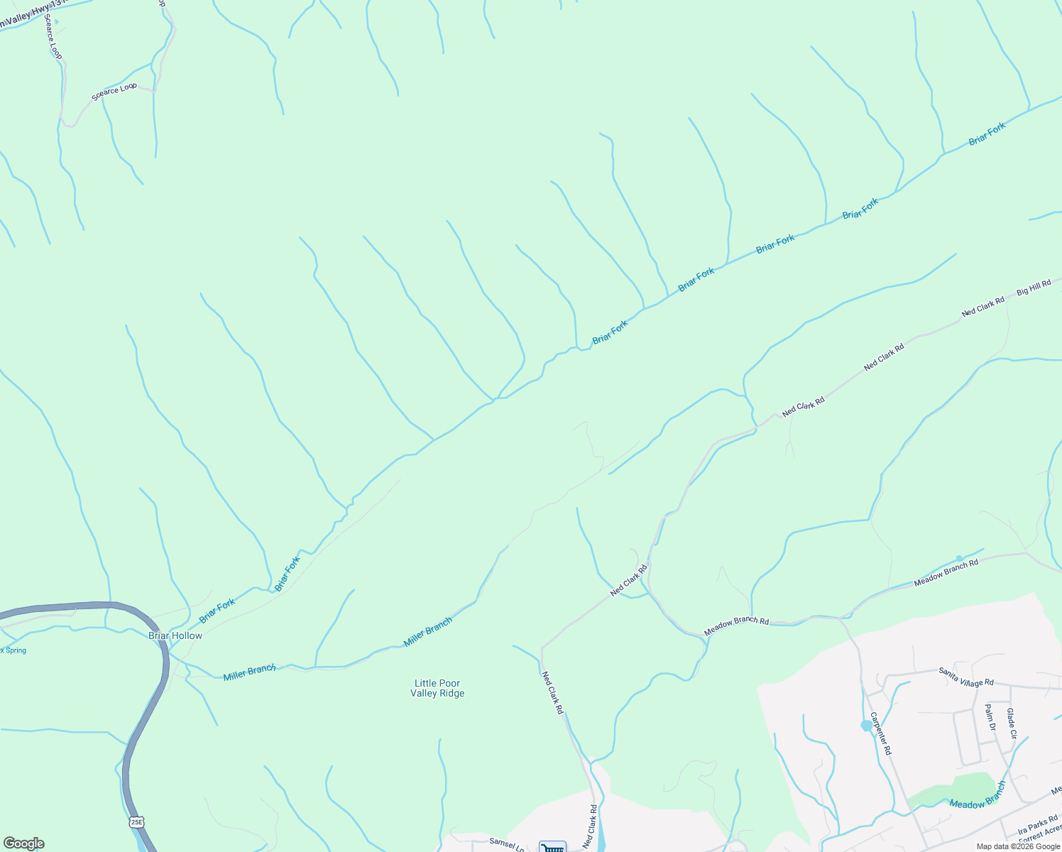 map of restaurants, bars, coffee shops, grocery stores, and more near 1272 Briar Fork Road in Bean Station
