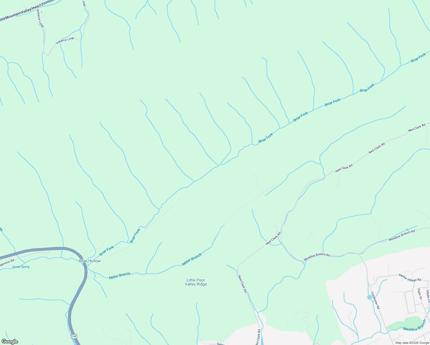 map of restaurants, bars, coffee shops, grocery stores, and more near 1234 Briar Fork Road in Bean Station