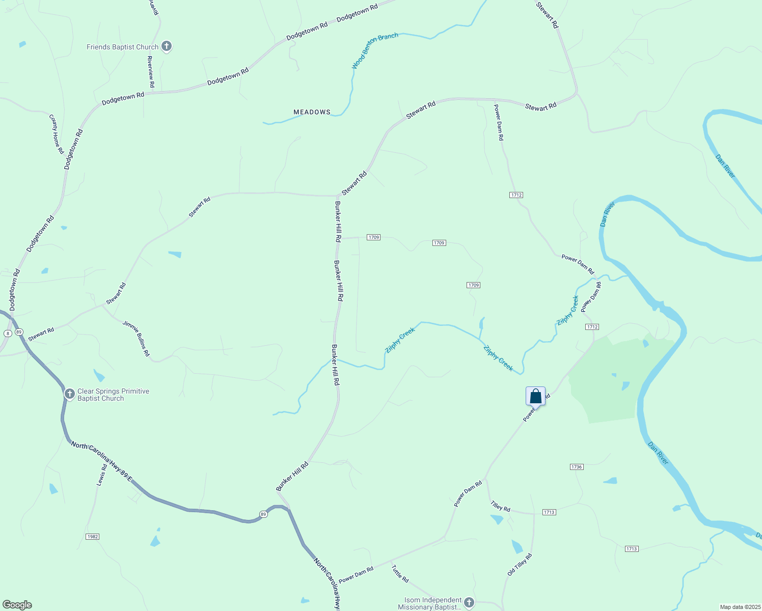map of restaurants, bars, coffee shops, grocery stores, and more near 1135 Sycamore Lane in Walnut Cove