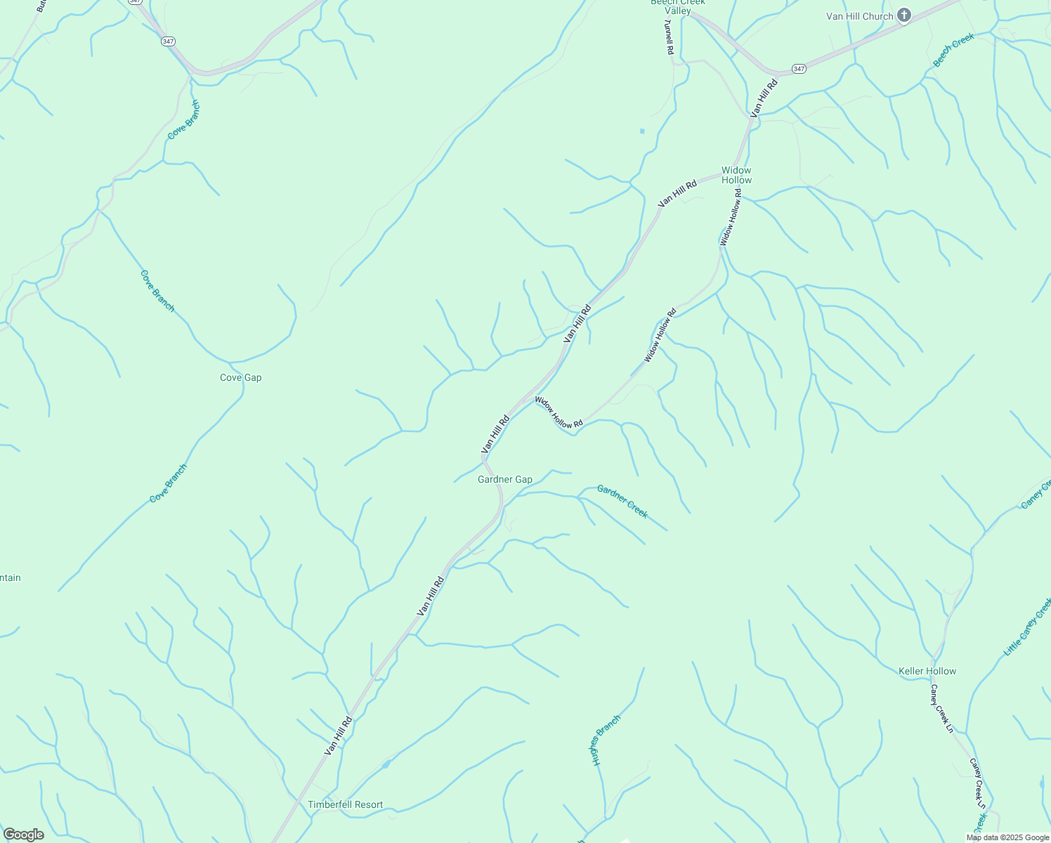 map of restaurants, bars, coffee shops, grocery stores, and more near 4301 Van Hill Road in Greeneville