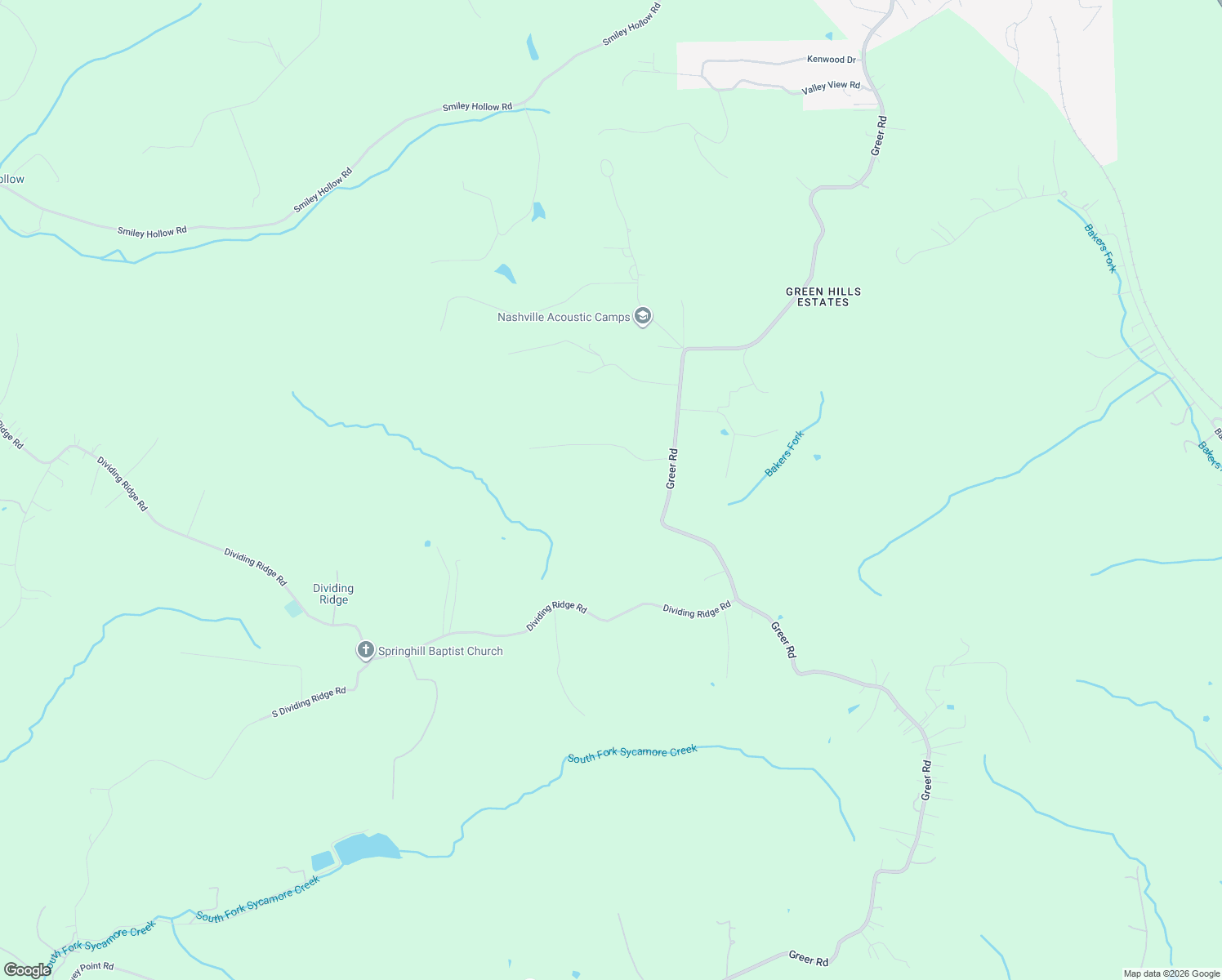 map of restaurants, bars, coffee shops, grocery stores, and more near 1328 Greer Road in Goodlettsville