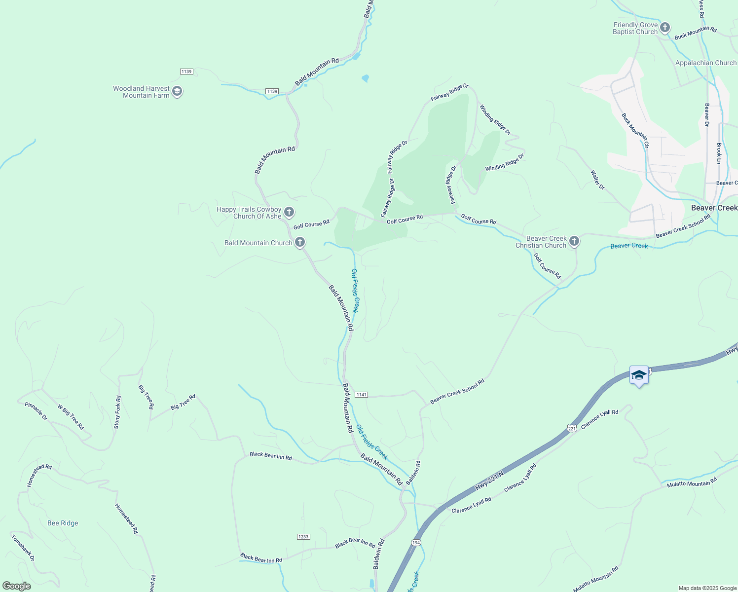 map of restaurants, bars, coffee shops, grocery stores, and more near 322 Shadow Brook Drive in West Jefferson