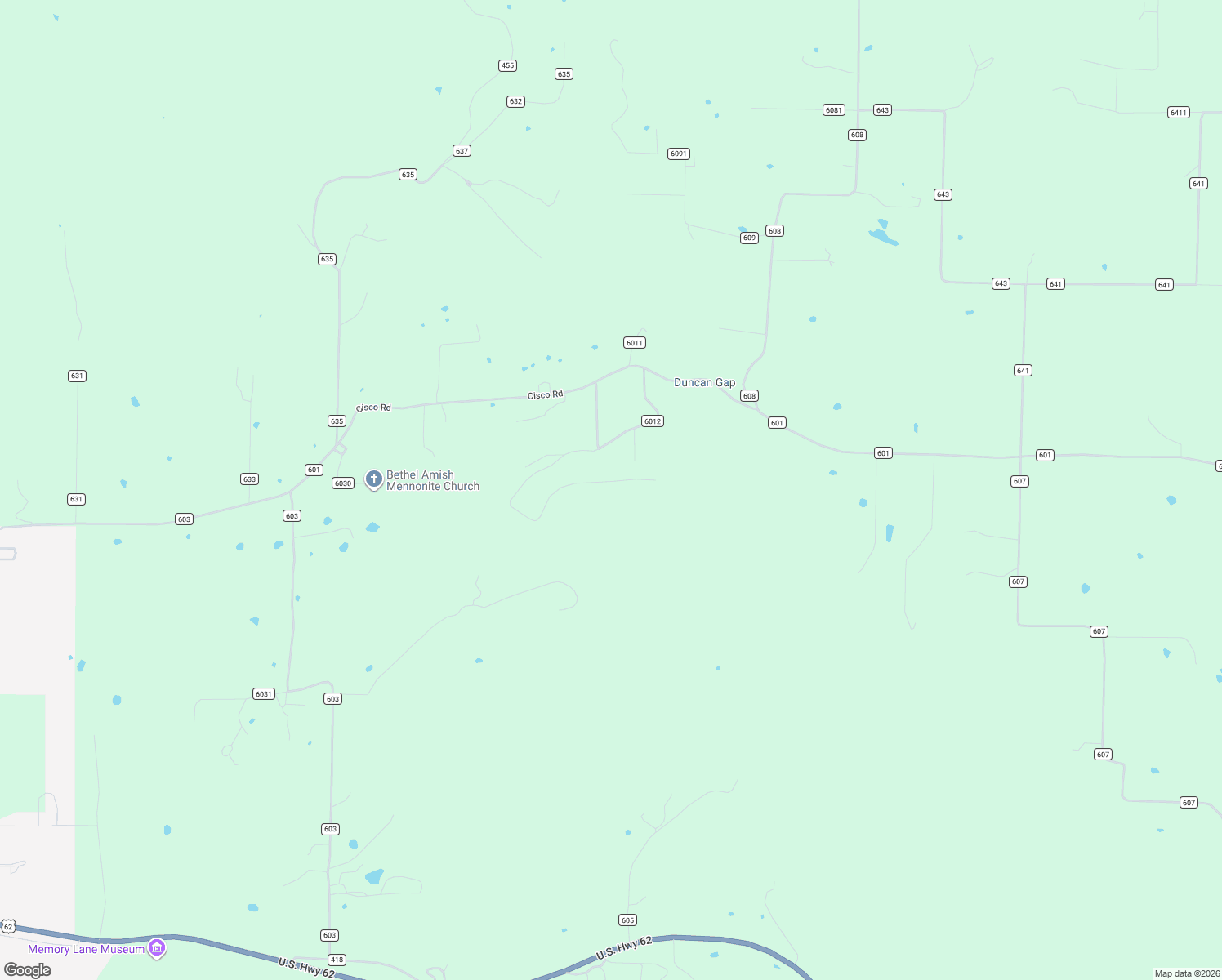map of restaurants, bars, coffee shops, grocery stores, and more near 1020 County Road 6012 in Berryville