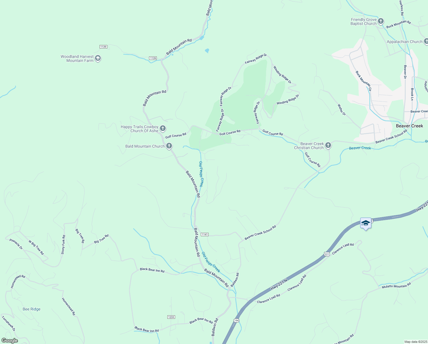 map of restaurants, bars, coffee shops, grocery stores, and more near 347 Hunter Lane in West Jefferson