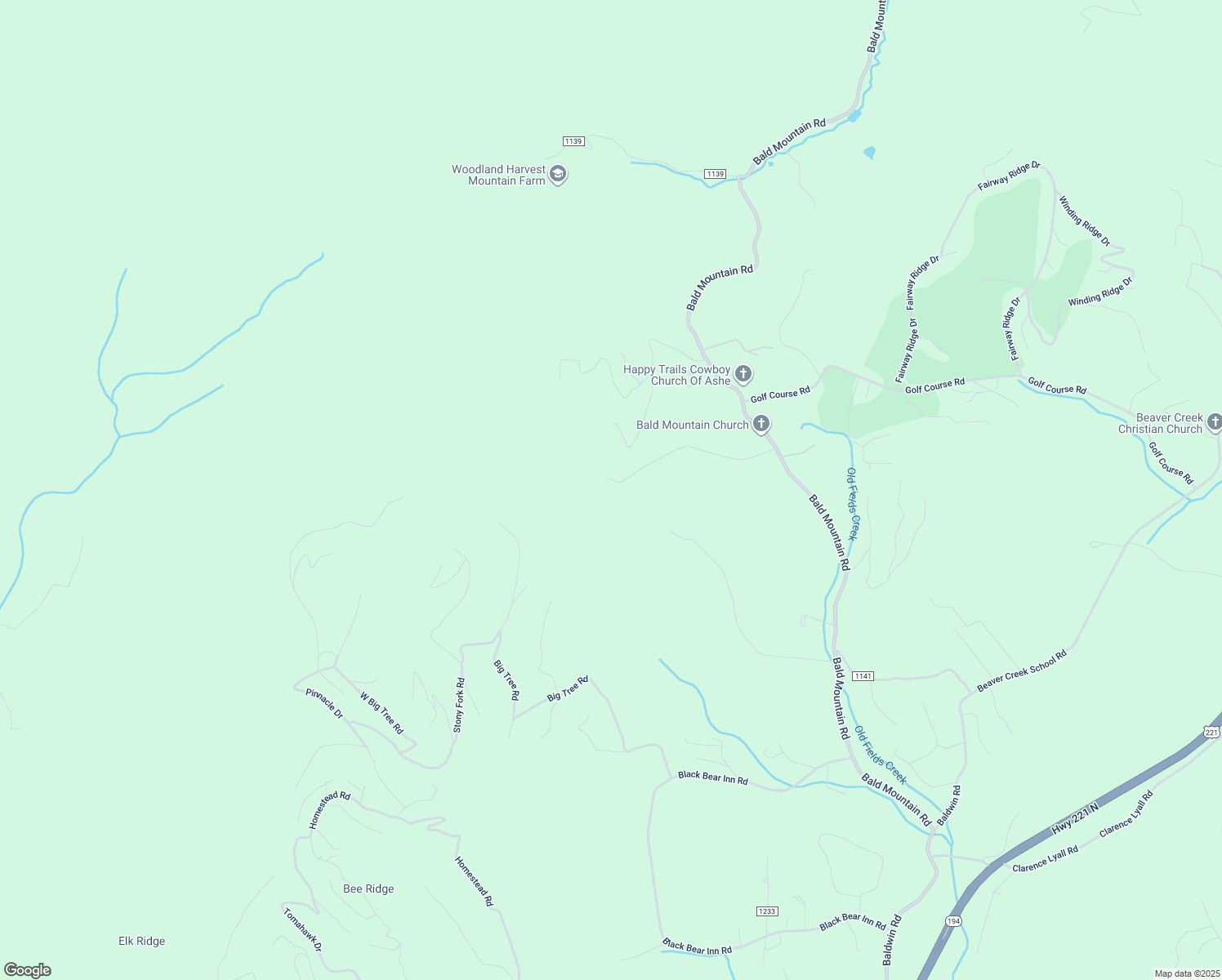 map of restaurants, bars, coffee shops, grocery stores, and more near 601 Rocky Gap Road in West Jefferson
