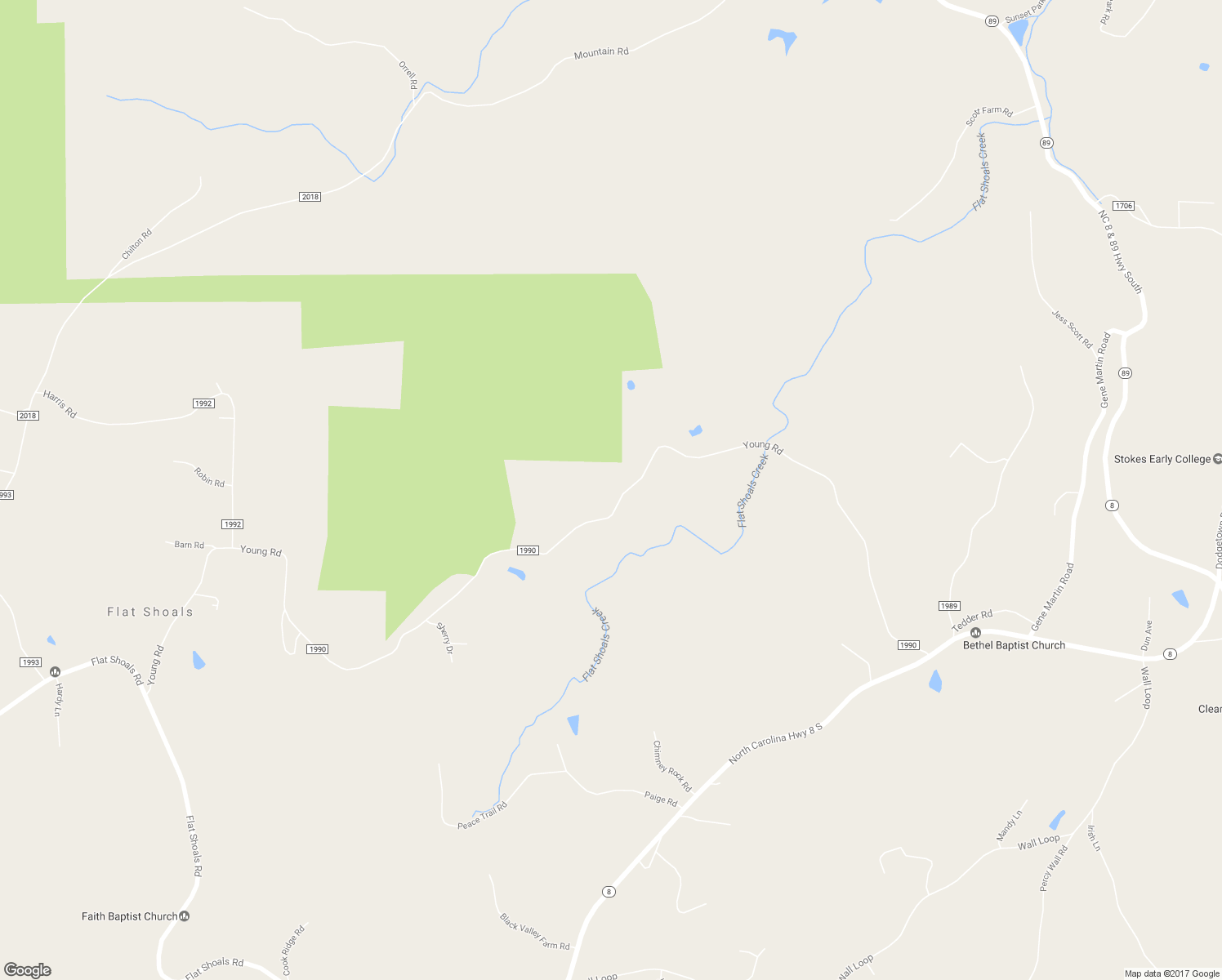 map of restaurants, bars, coffee shops, grocery stores, and more near 1682 Young Road in Walnut Cove