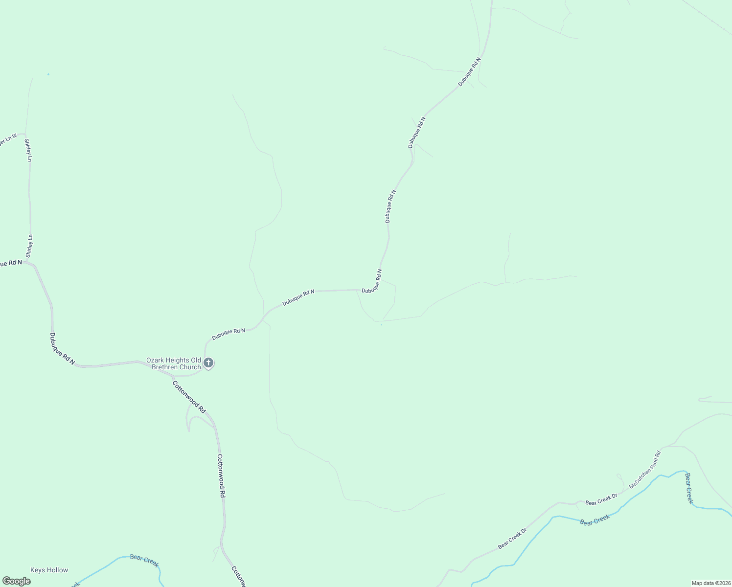 map of restaurants, bars, coffee shops, grocery stores, and more near 10716 Dubuque Road North in Omaha