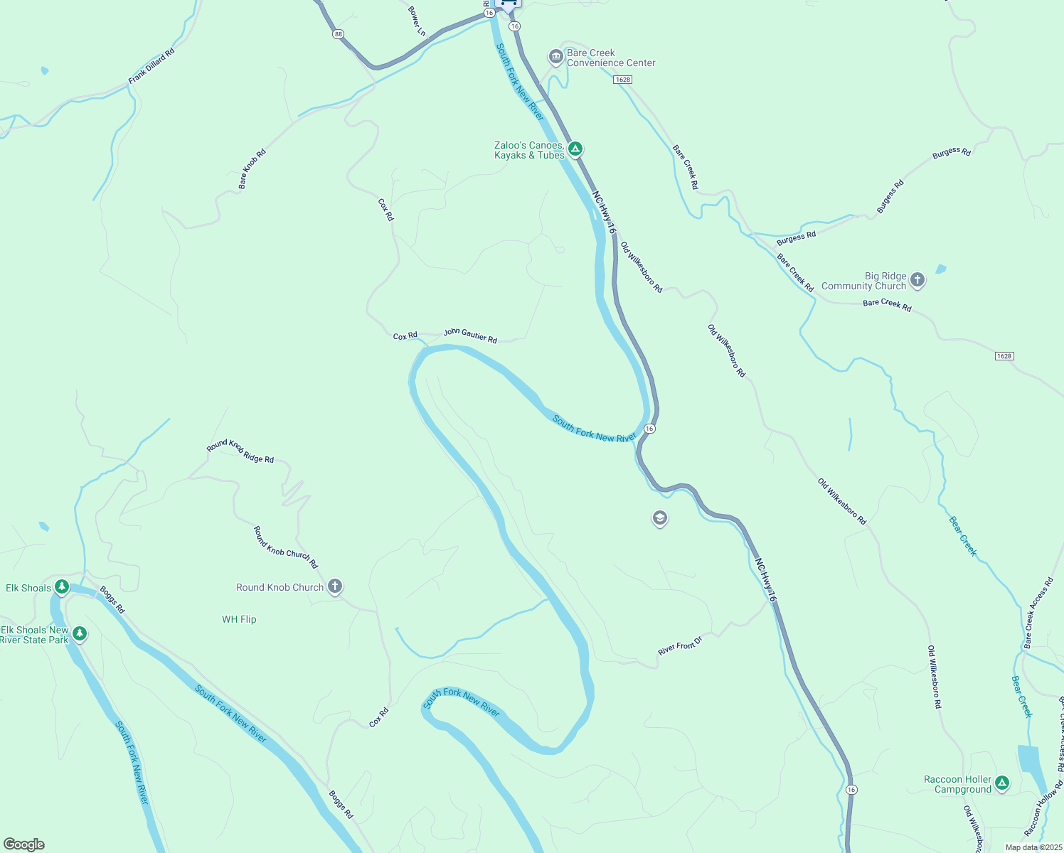 map of restaurants, bars, coffee shops, grocery stores, and more near 4902 North Carolina 16 in Crumpler