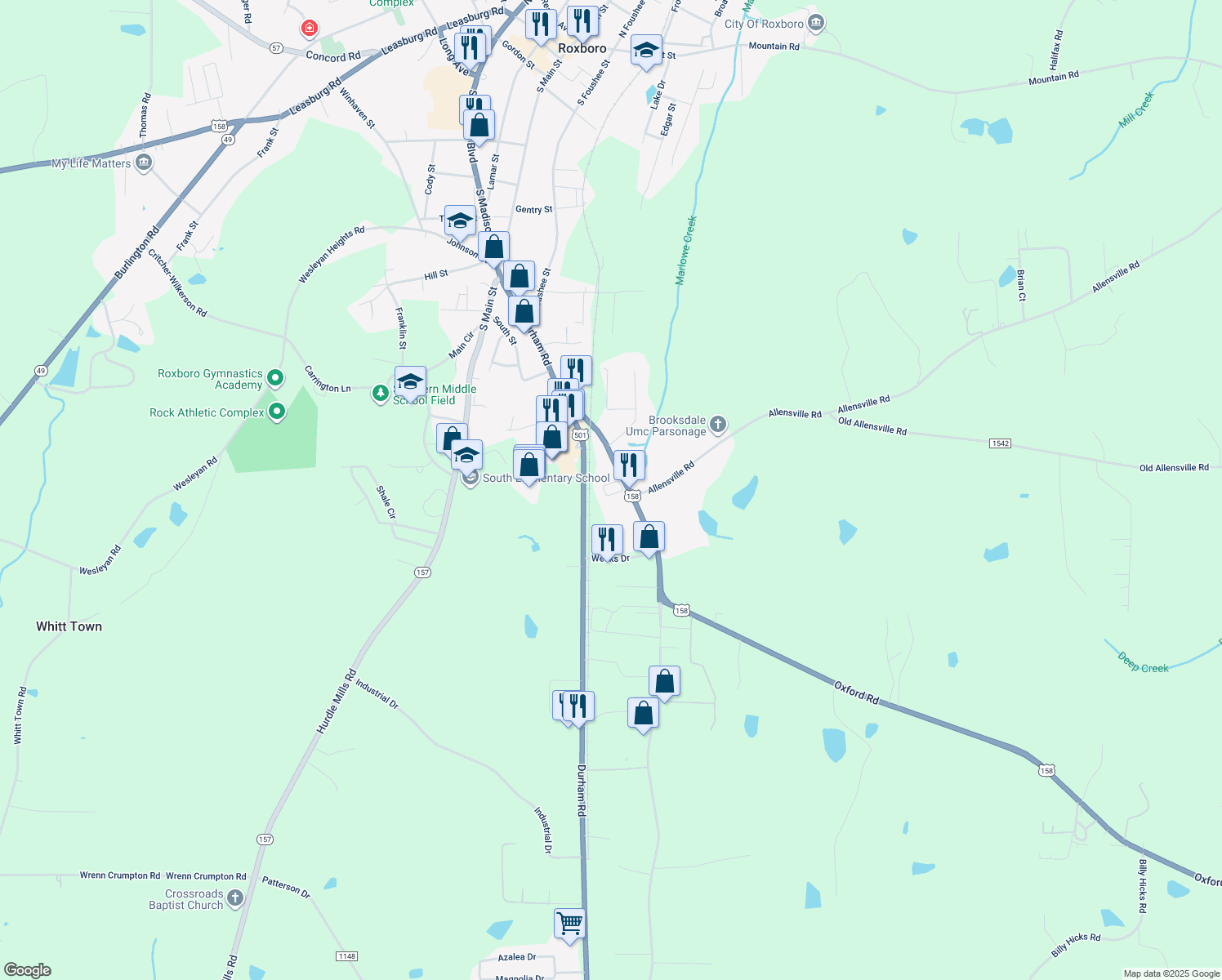 318 Old Durham Road, Roxboro NC Walk Score