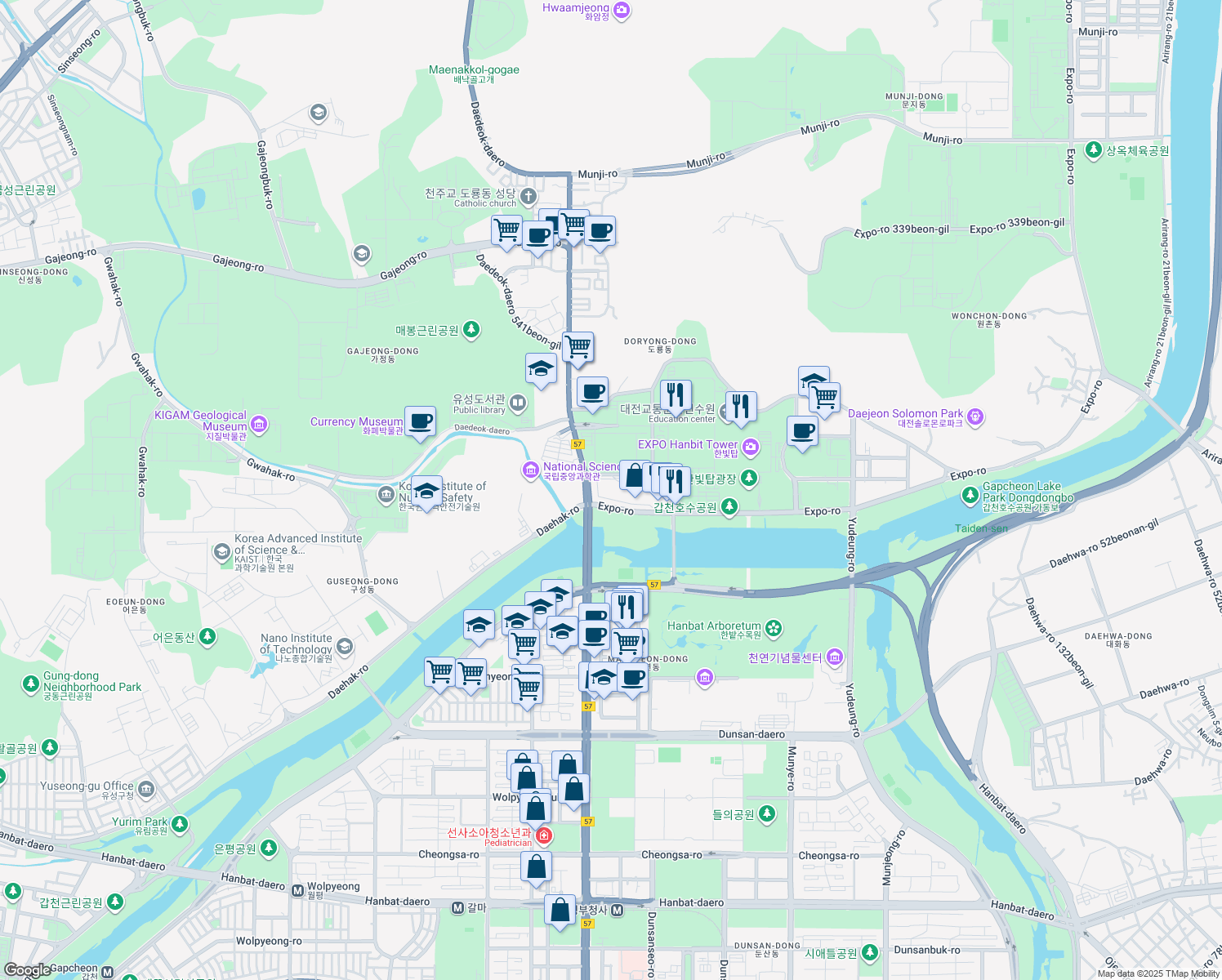 map of restaurants, bars, coffee shops, grocery stores, and more near in 