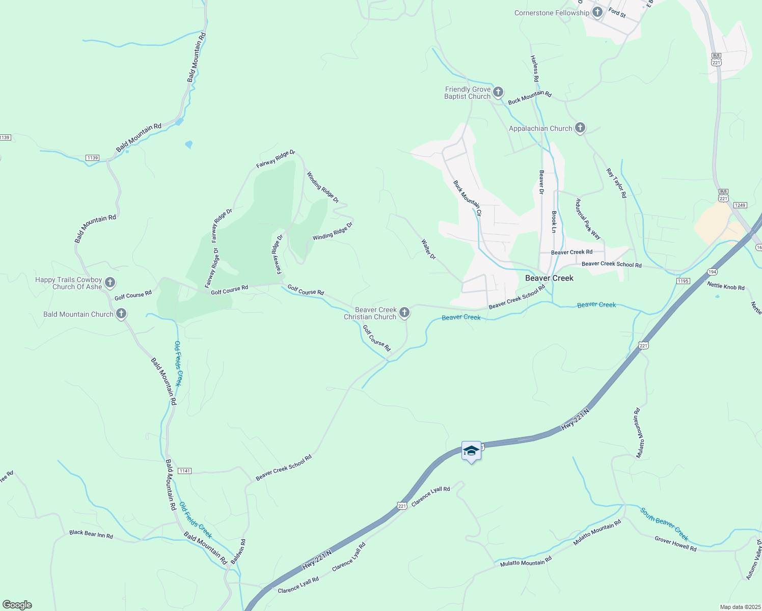 map of restaurants, bars, coffee shops, grocery stores, and more near 266 Ray Road in West Jefferson