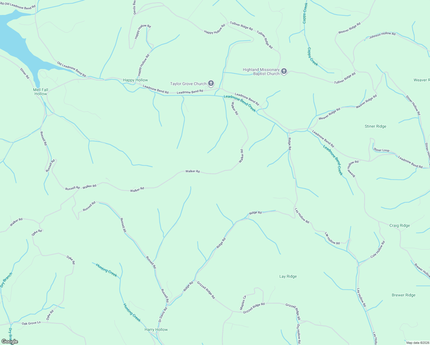 map of restaurants, bars, coffee shops, grocery stores, and more near 317 Walker Road in Sharps Chapel