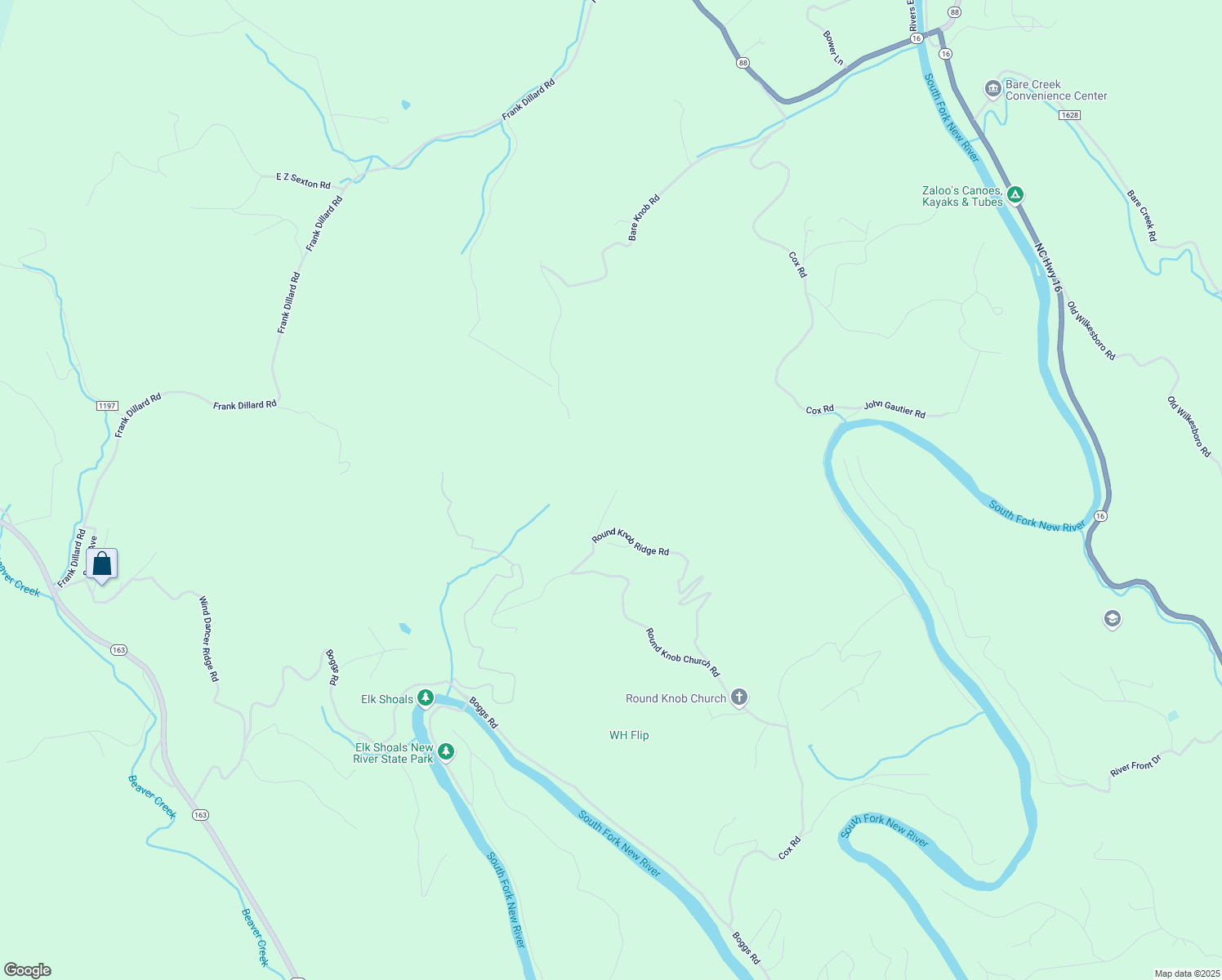 map of restaurants, bars, coffee shops, grocery stores, and more near 166 Spring House Lane in West Jefferson