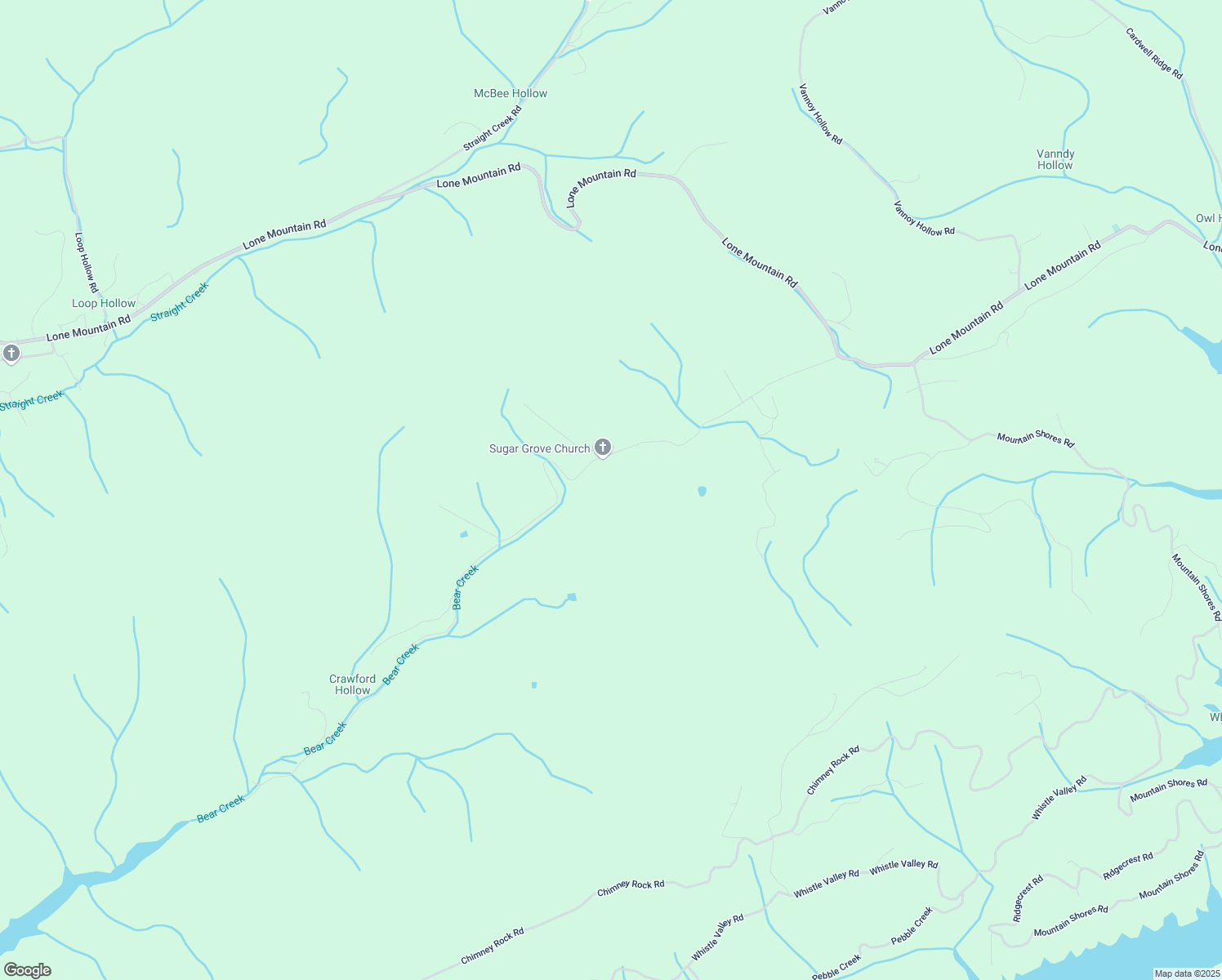 map of restaurants, bars, coffee shops, grocery stores, and more near 469 Bear Creek Road in New Tazewell