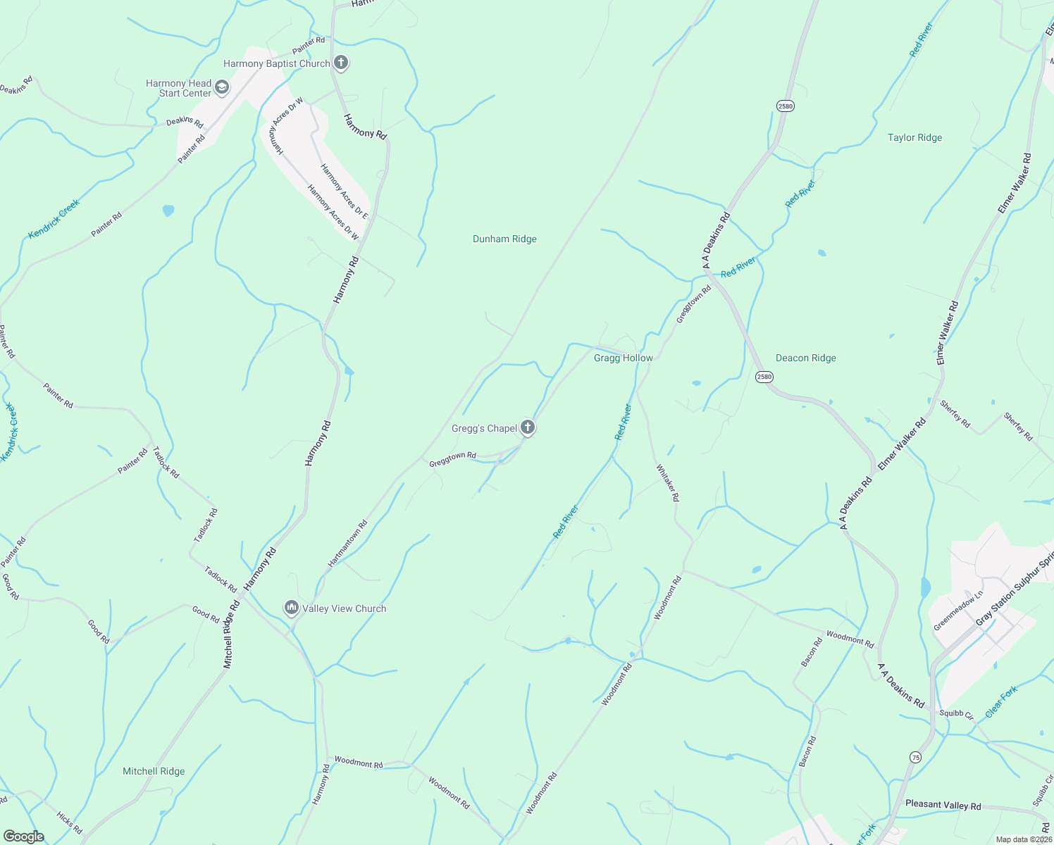 map of restaurants, bars, coffee shops, grocery stores, and more near 110 Hubbard Road in Jonesborough