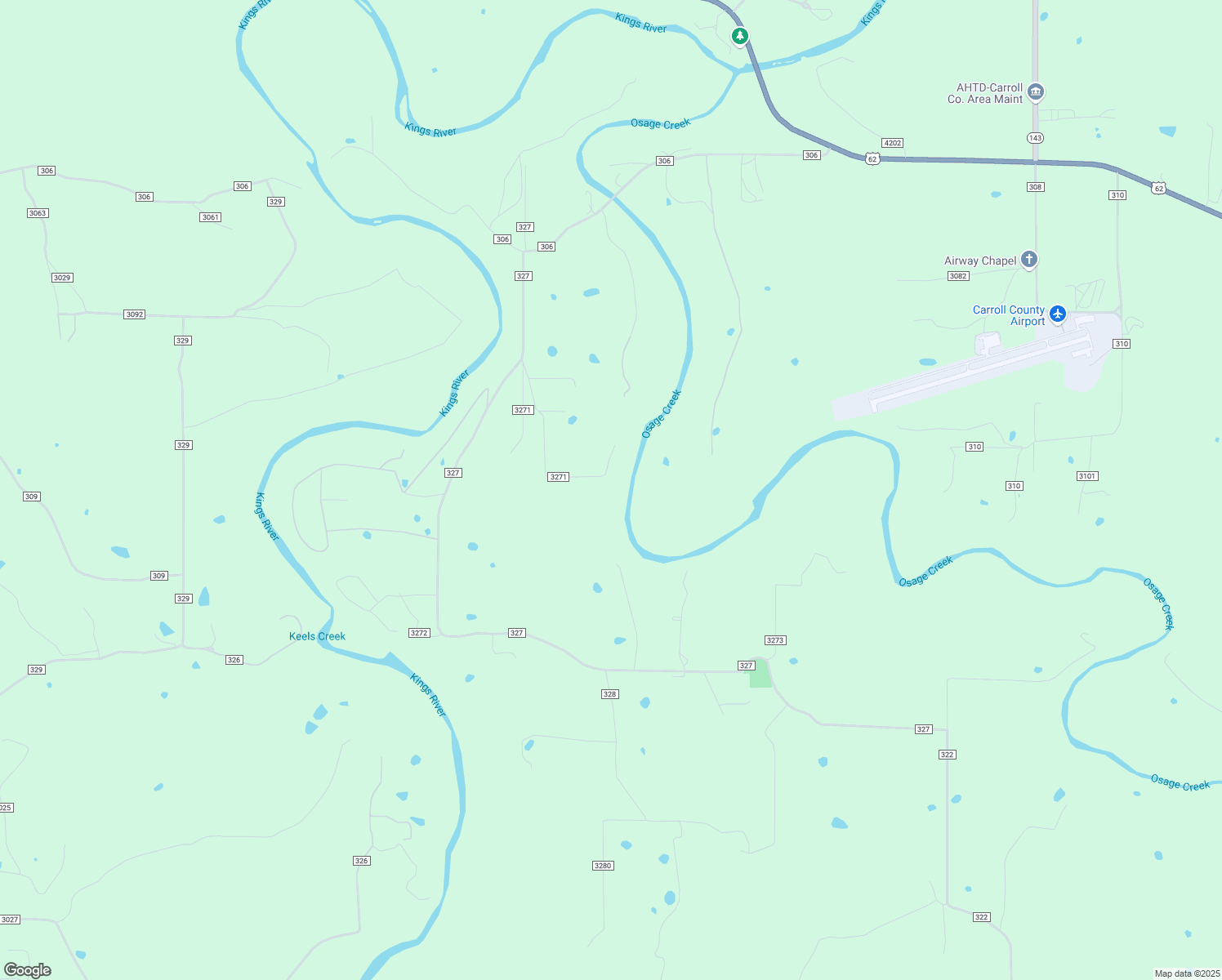 map of restaurants, bars, coffee shops, grocery stores, and more near 524 County Road 3271 in Berryville