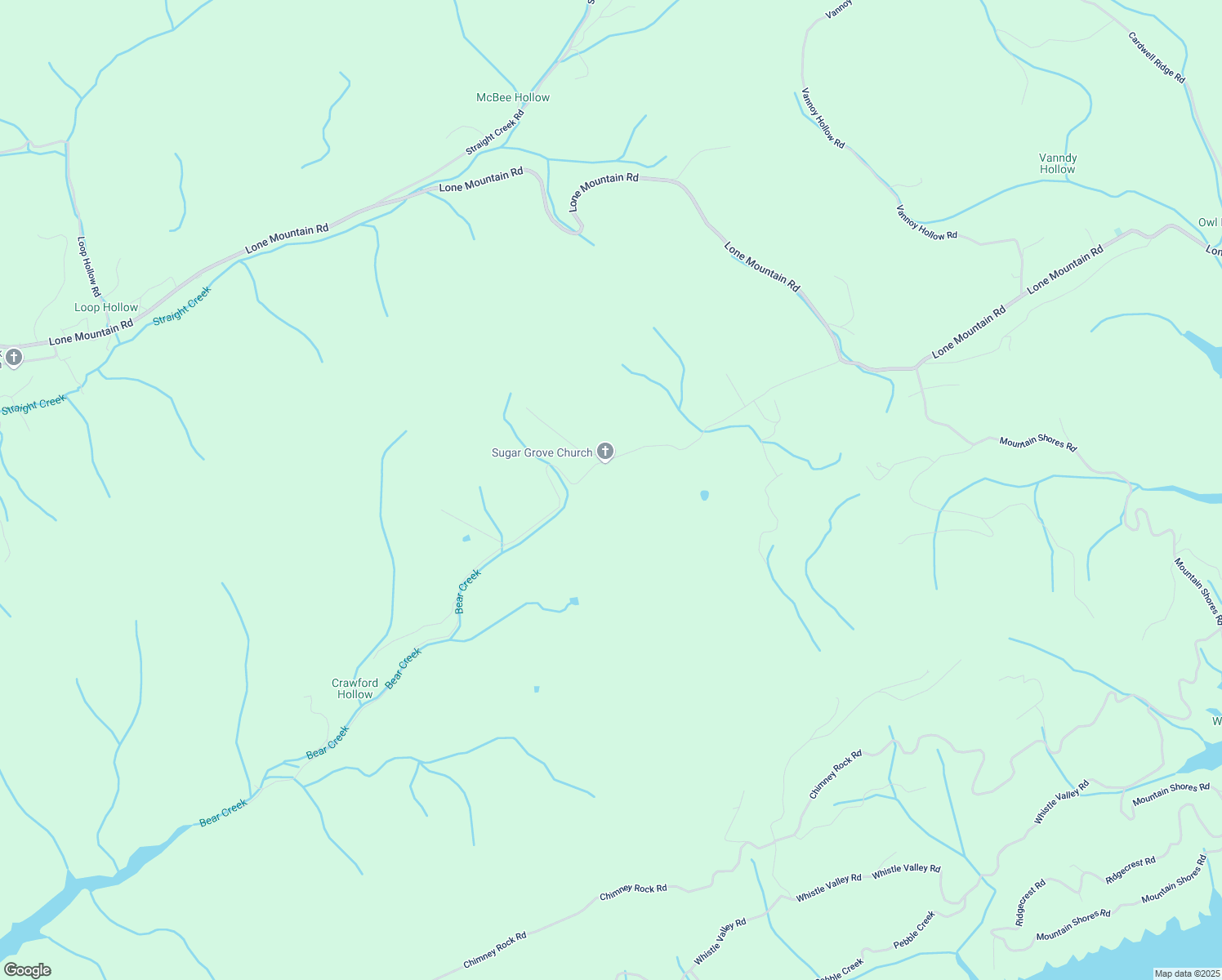 map of restaurants, bars, coffee shops, grocery stores, and more near 469 Bear Creek Road in New Tazewell