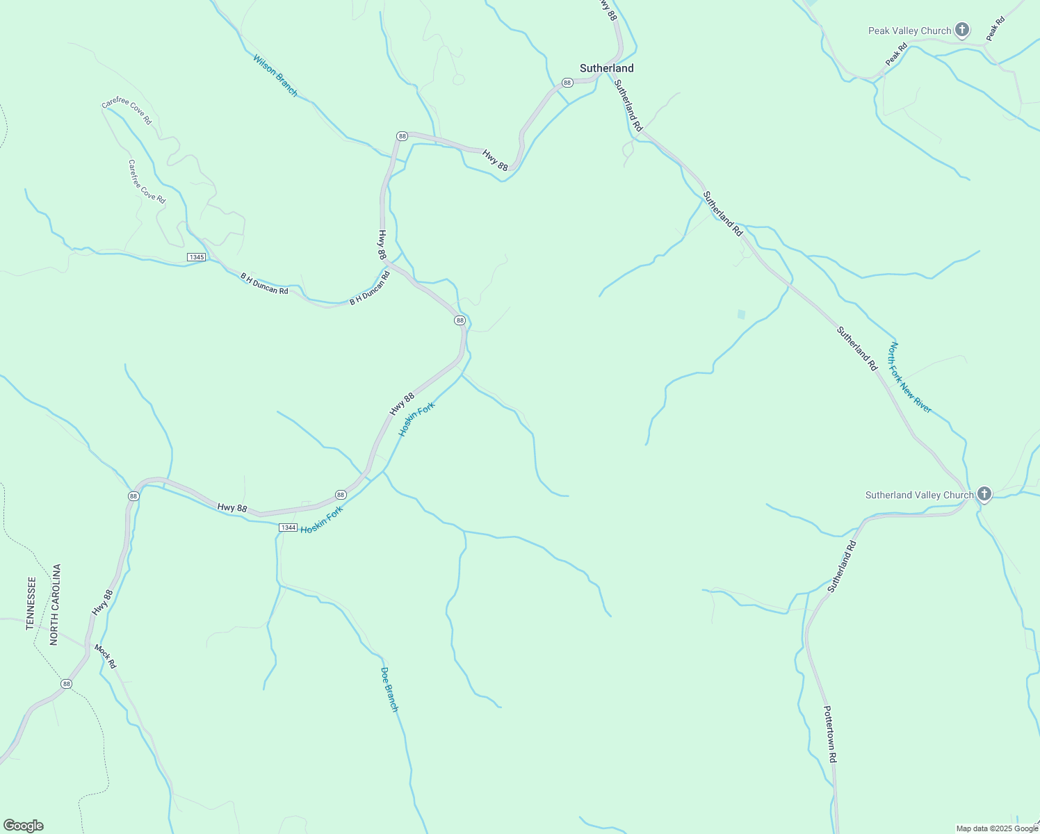 map of restaurants, bars, coffee shops, grocery stores, and more near 404 Perdy Grogan Lane in Creston