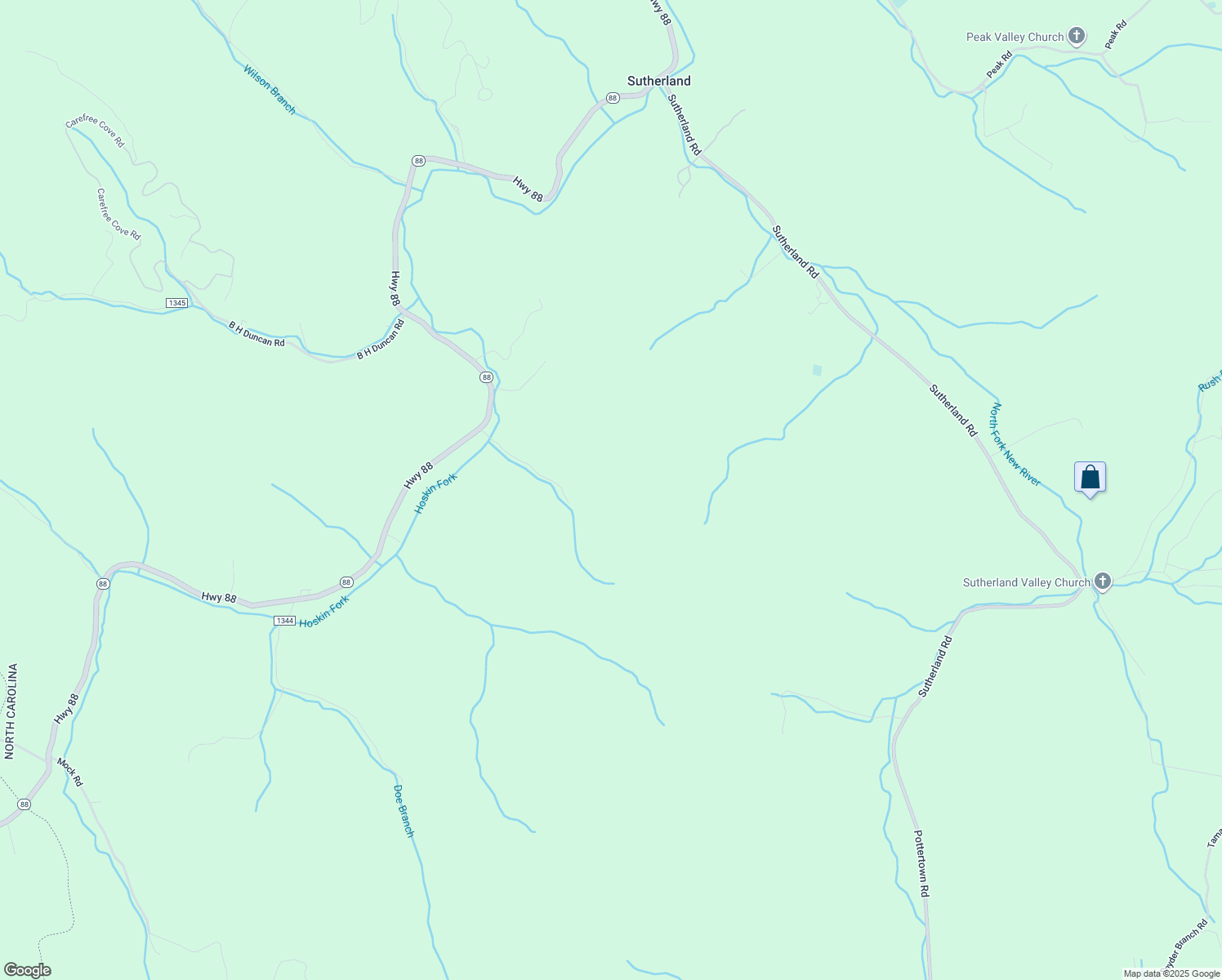 map of restaurants, bars, coffee shops, grocery stores, and more near 404 Perdy Grogan Lane in Creston