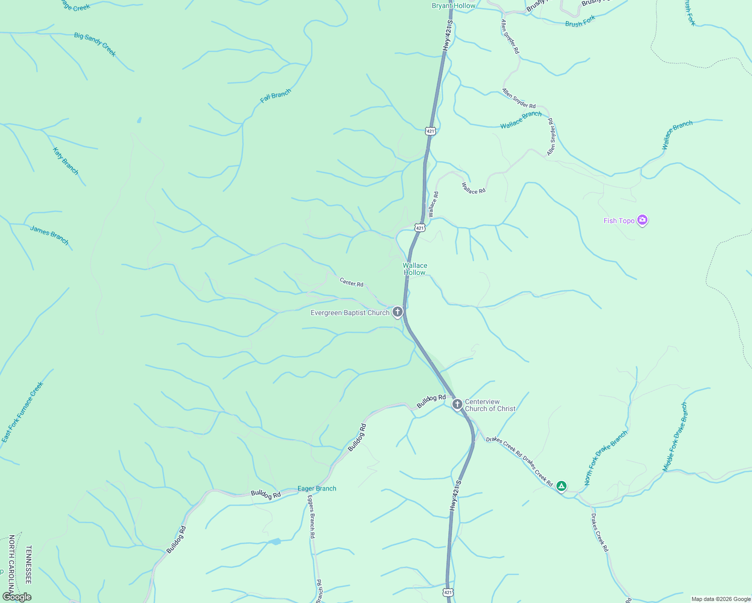 map of restaurants, bars, coffee shops, grocery stores, and more near 298 Grover Reece Road in Trade