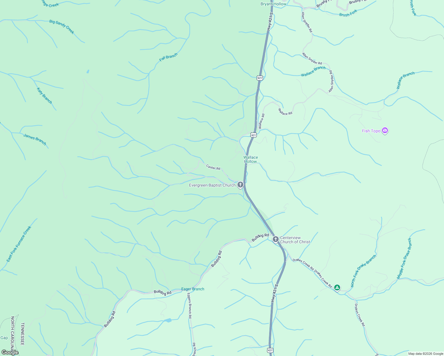 map of restaurants, bars, coffee shops, grocery stores, and more near 298 Grover Reece Road in Trade