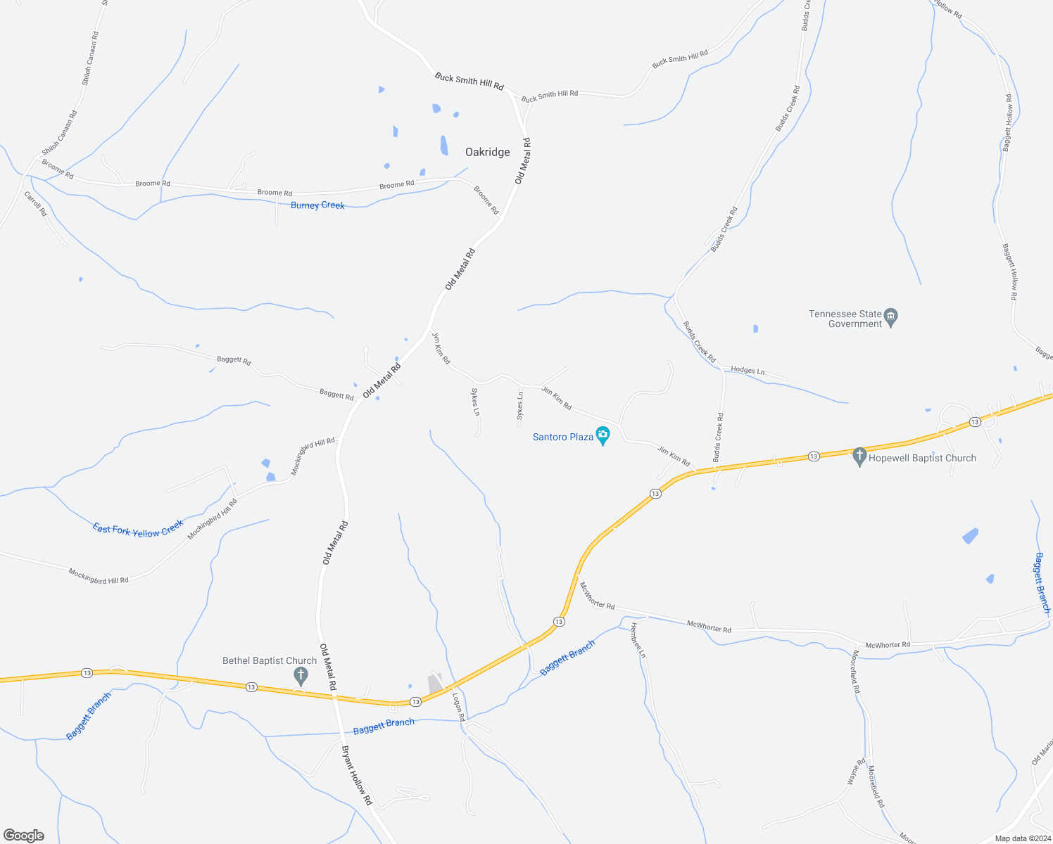 map of restaurants, bars, coffee shops, grocery stores, and more near 1830 Jim Kim Road in Palmyra