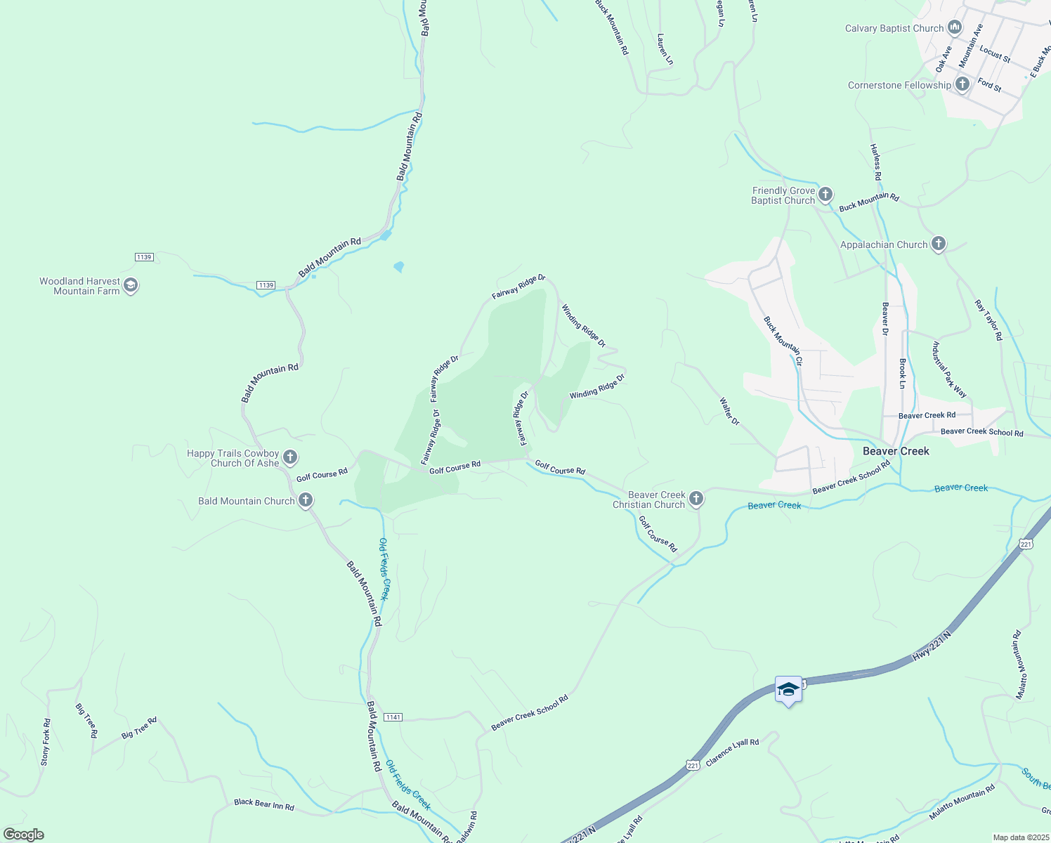 map of restaurants, bars, coffee shops, grocery stores, and more near 164 Fairway Heights Drive in West Jefferson