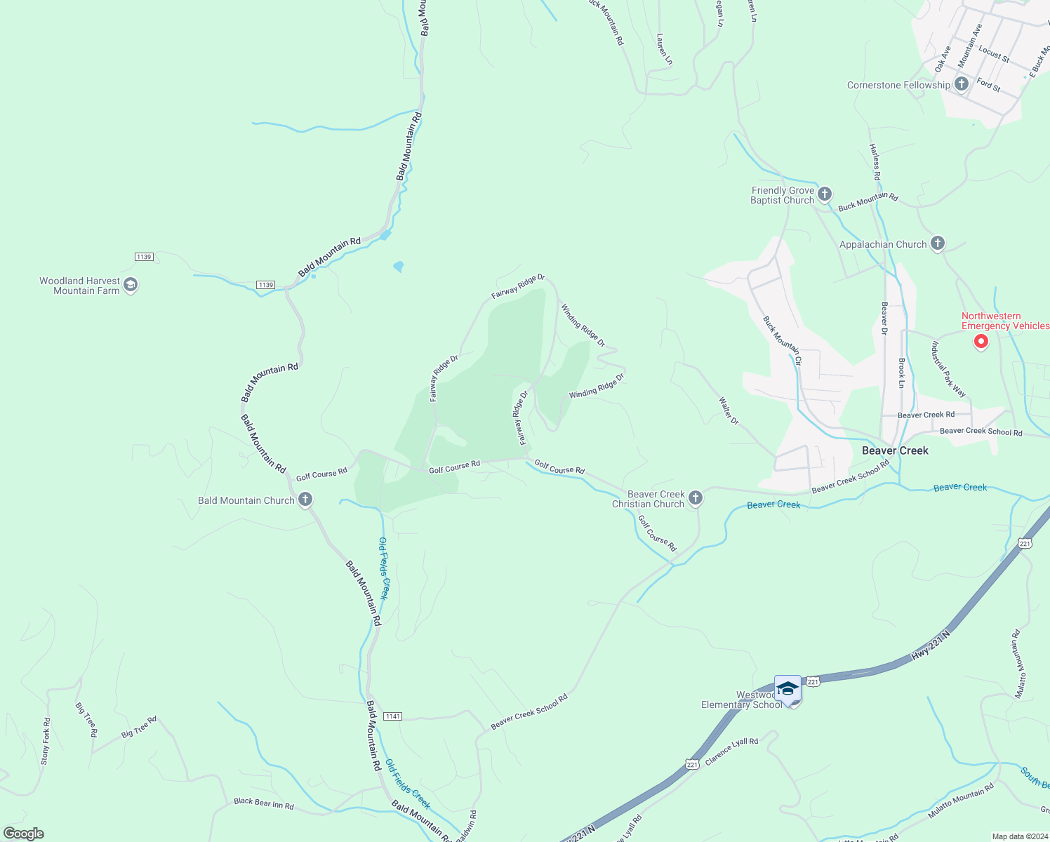 map of restaurants, bars, coffee shops, grocery stores, and more near 164 Fairway Heights Drive in West Jefferson