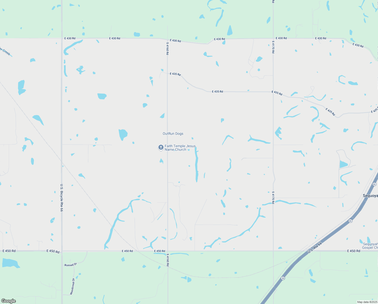 map of restaurants, bars, coffee shops, grocery stores, and more near 9134 East 440 Road in Claremore