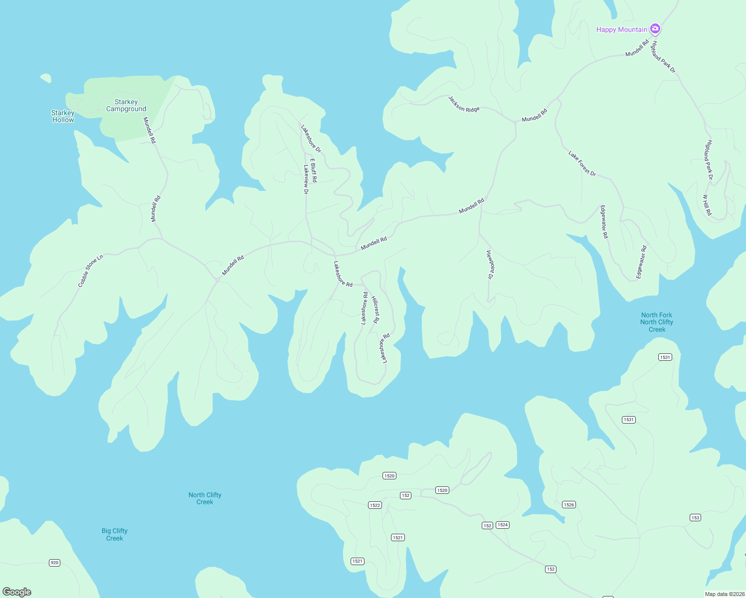 map of restaurants, bars, coffee shops, grocery stores, and more near Hillcrest Road in Eureka Springs