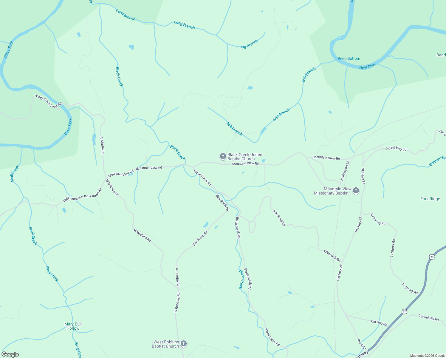 map of restaurants, bars, coffee shops, grocery stores, and more near 2365 Mountain View Road in Robbins